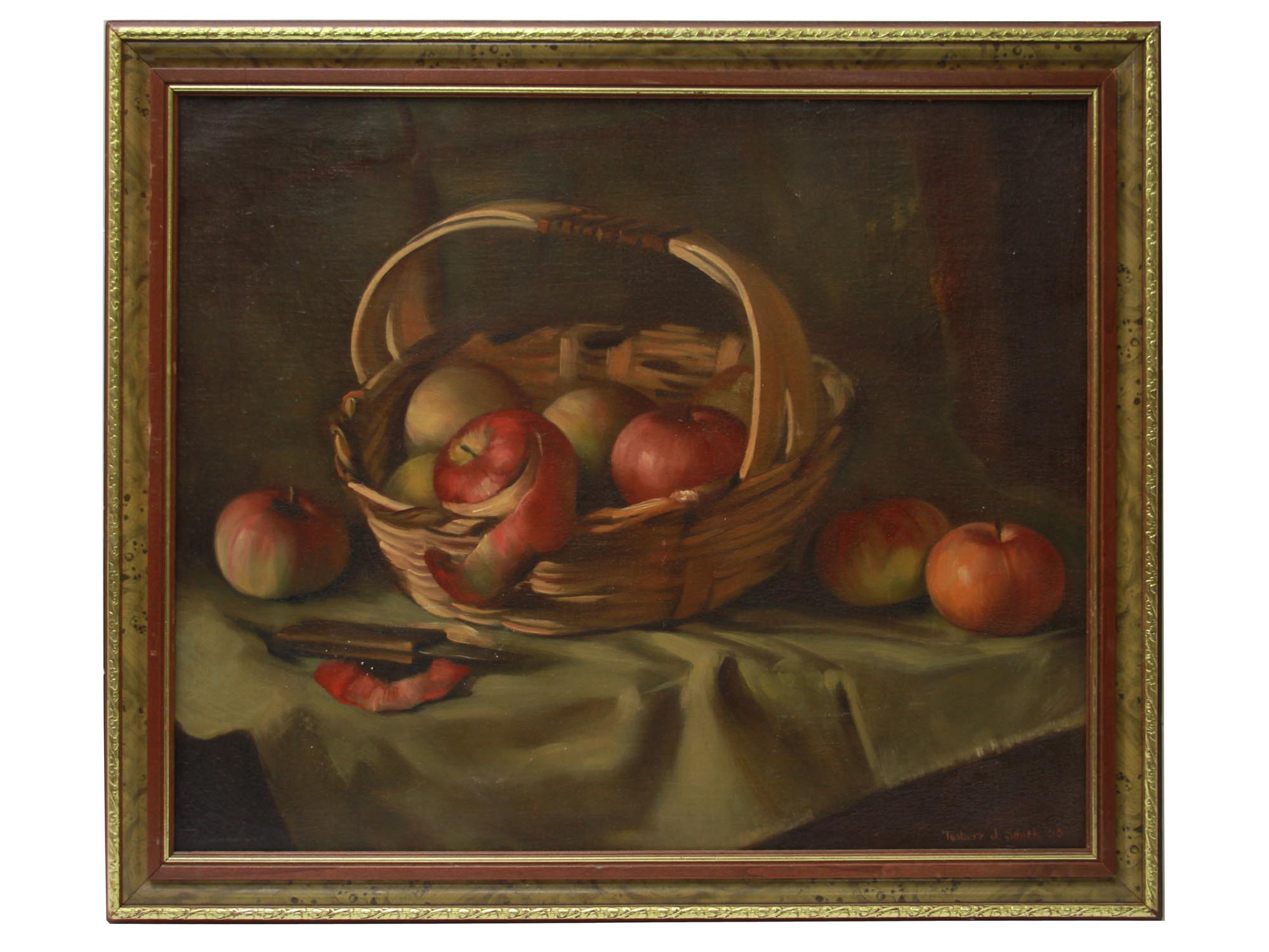 AMERICAN OIL PAINTING STILL LIFE BY ROBERT SMITH PIC-0