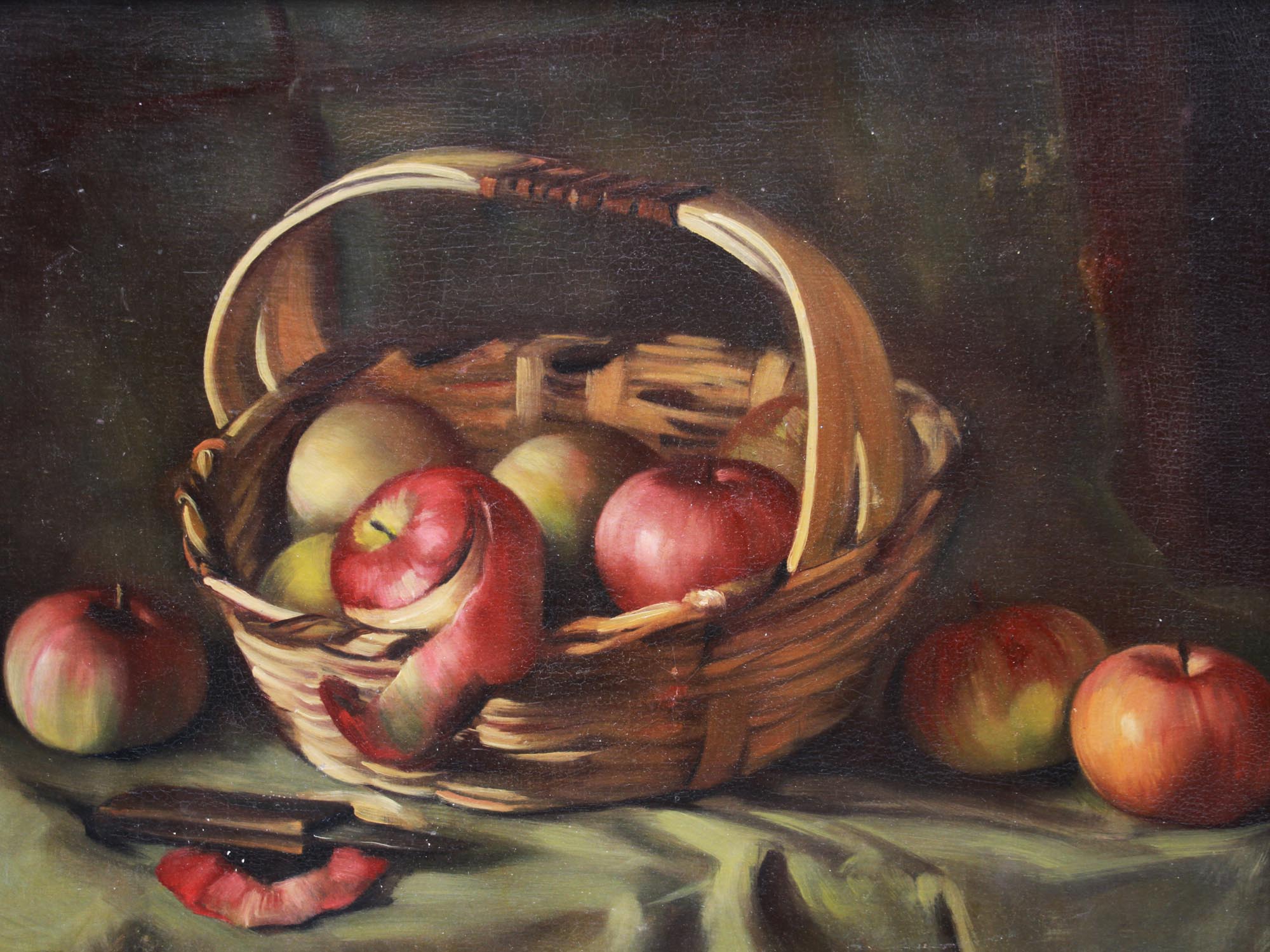 AMERICAN OIL PAINTING STILL LIFE BY ROBERT SMITH PIC-1