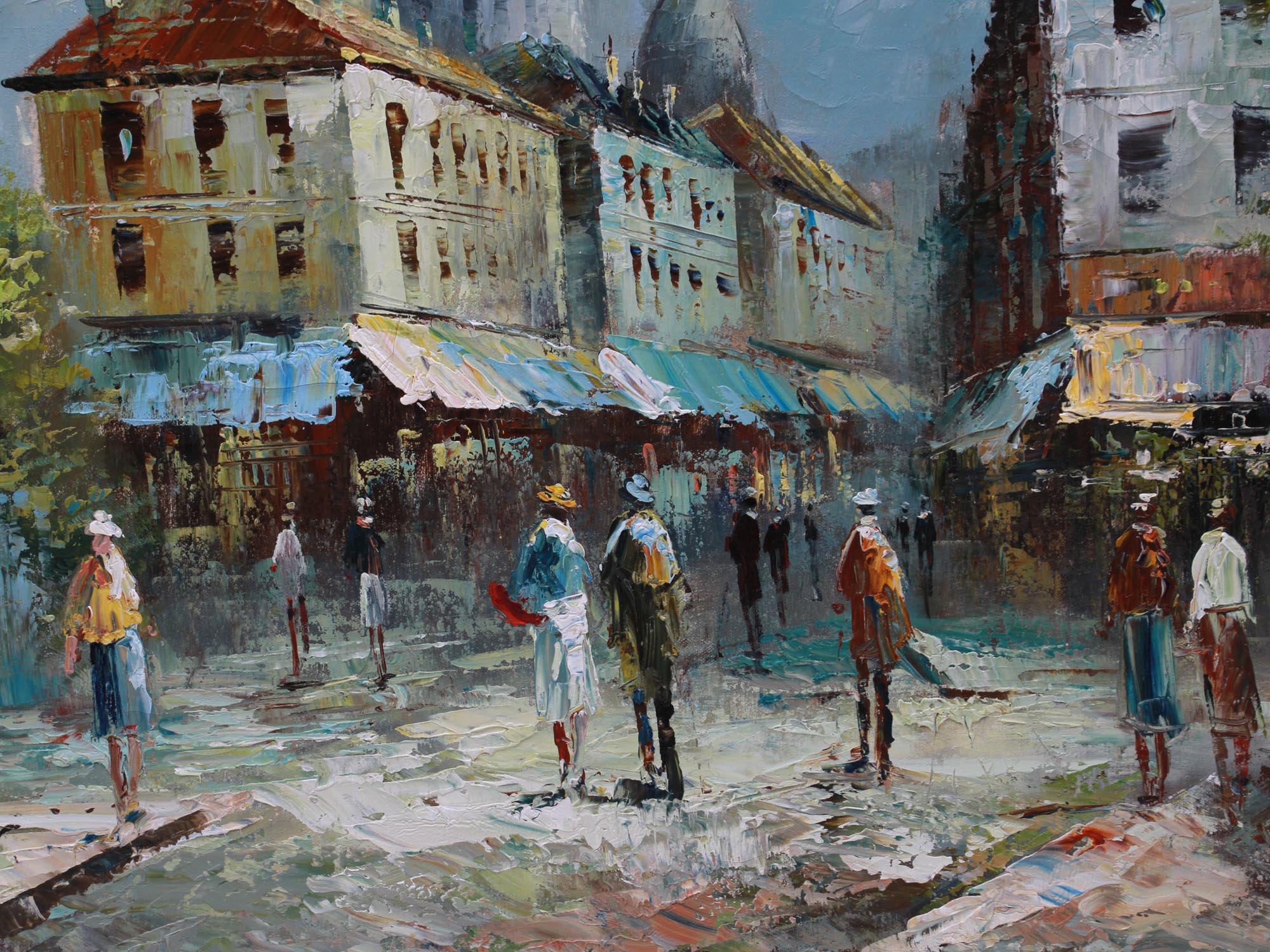 AMERICAN OIL PAINTING PARIS BY CAROLINE BURNETT PIC-1