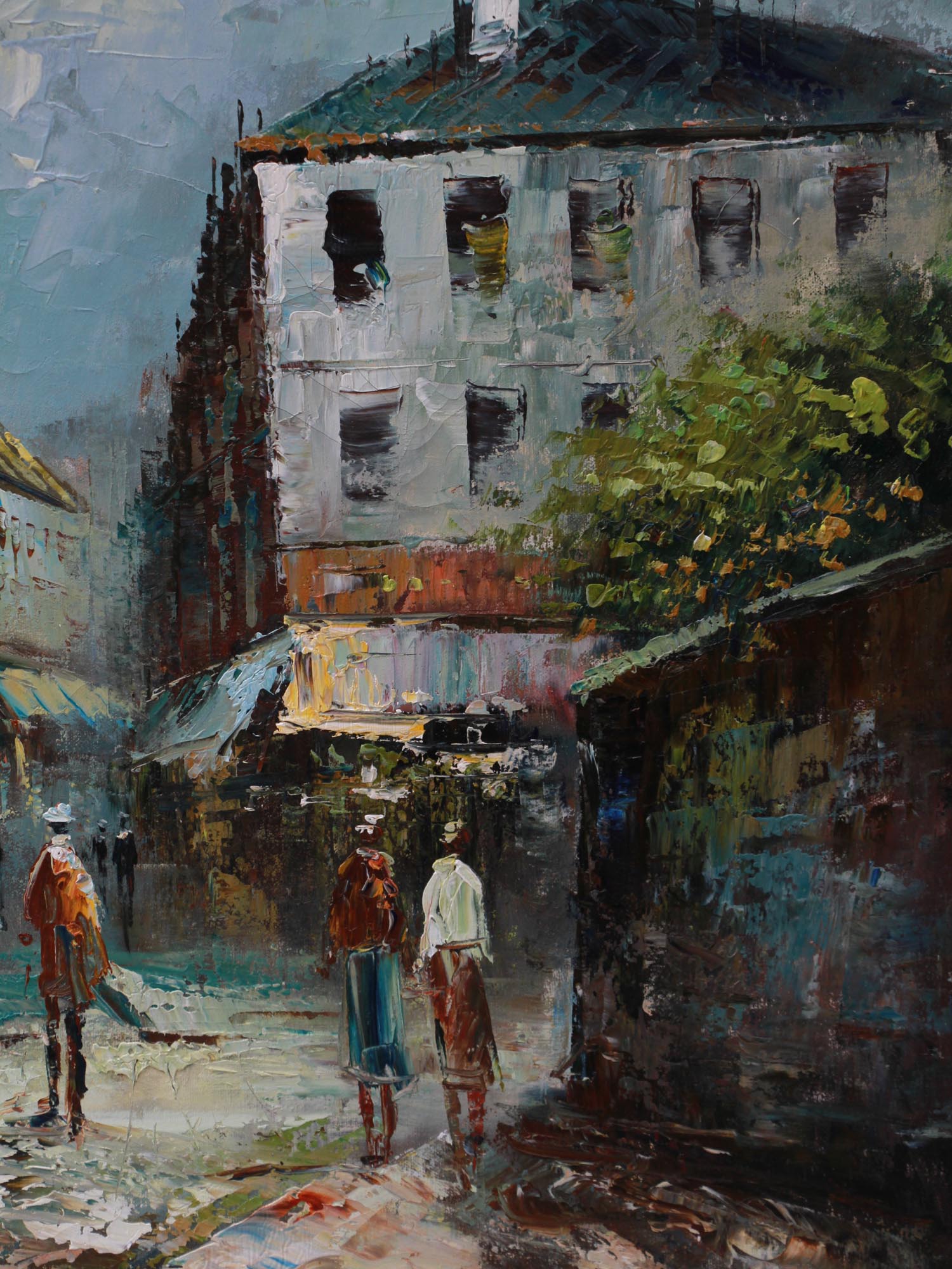 AMERICAN OIL PAINTING PARIS BY CAROLINE BURNETT PIC-2