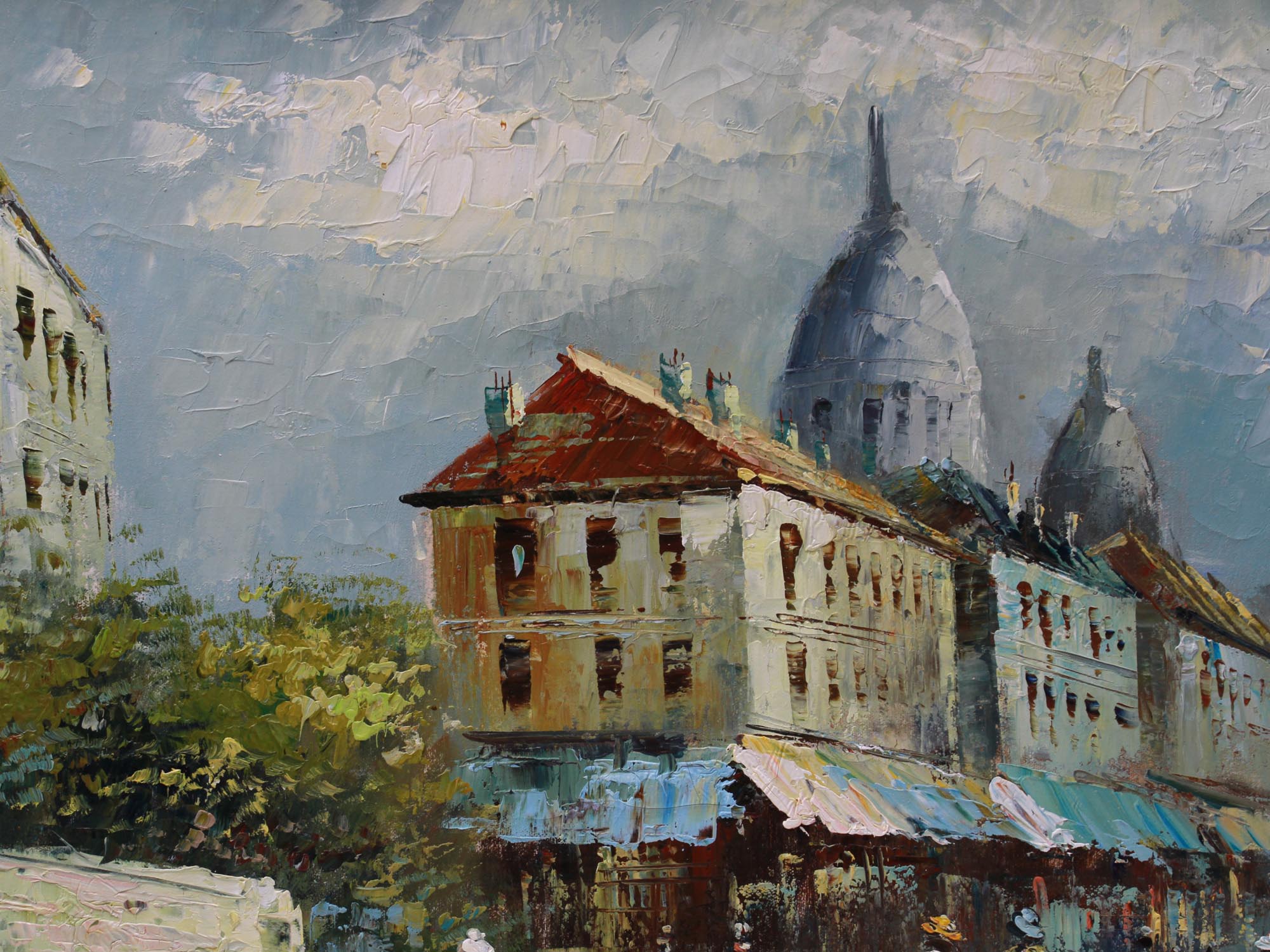 AMERICAN OIL PAINTING PARIS BY CAROLINE BURNETT PIC-3