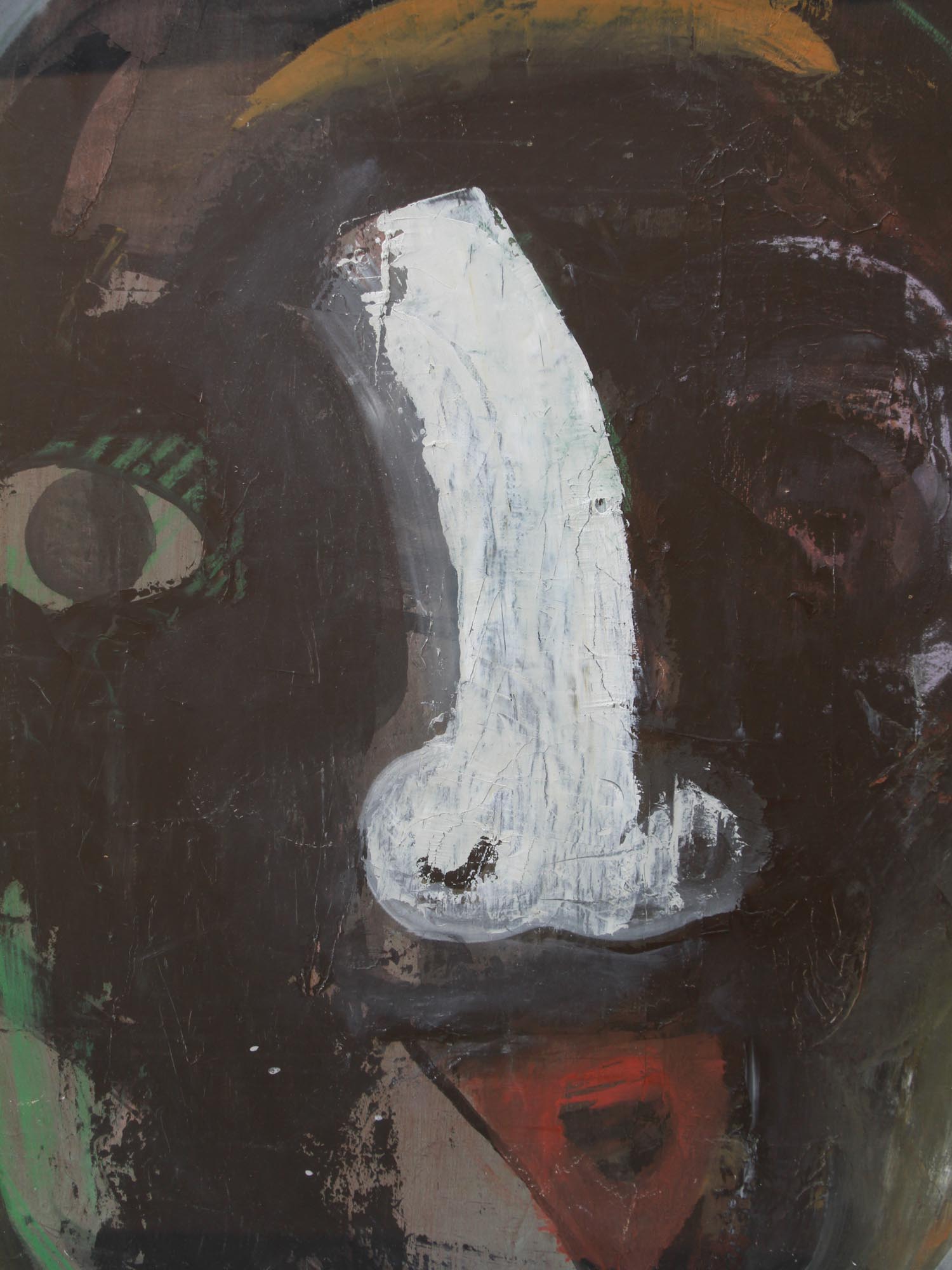 JAPANESE OIL PAINTING WHITE NOSE BY ITO DAIJIRO PIC-2