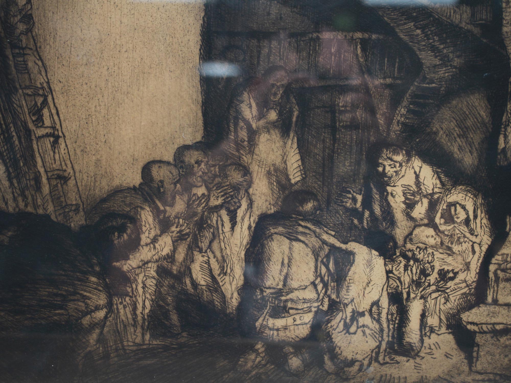 A BRITISH ETCHING NATIVITY BY FRANK BRANGWYN PIC-2