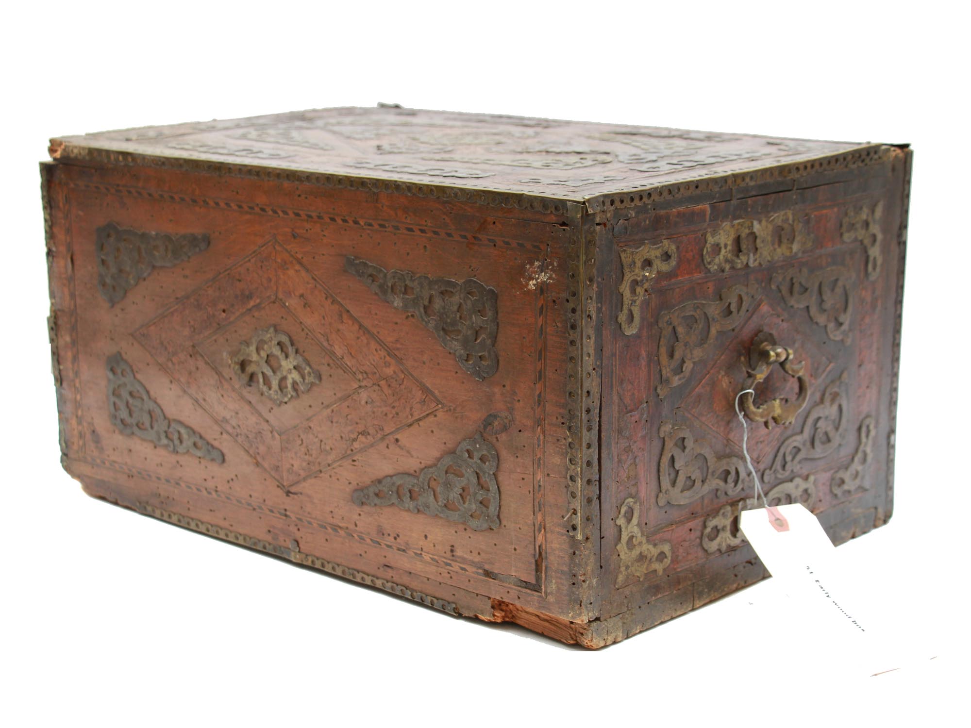 AN ANTIQUE COLONIAL SPANISH JEWELRY BOX 18TH C. PIC-3