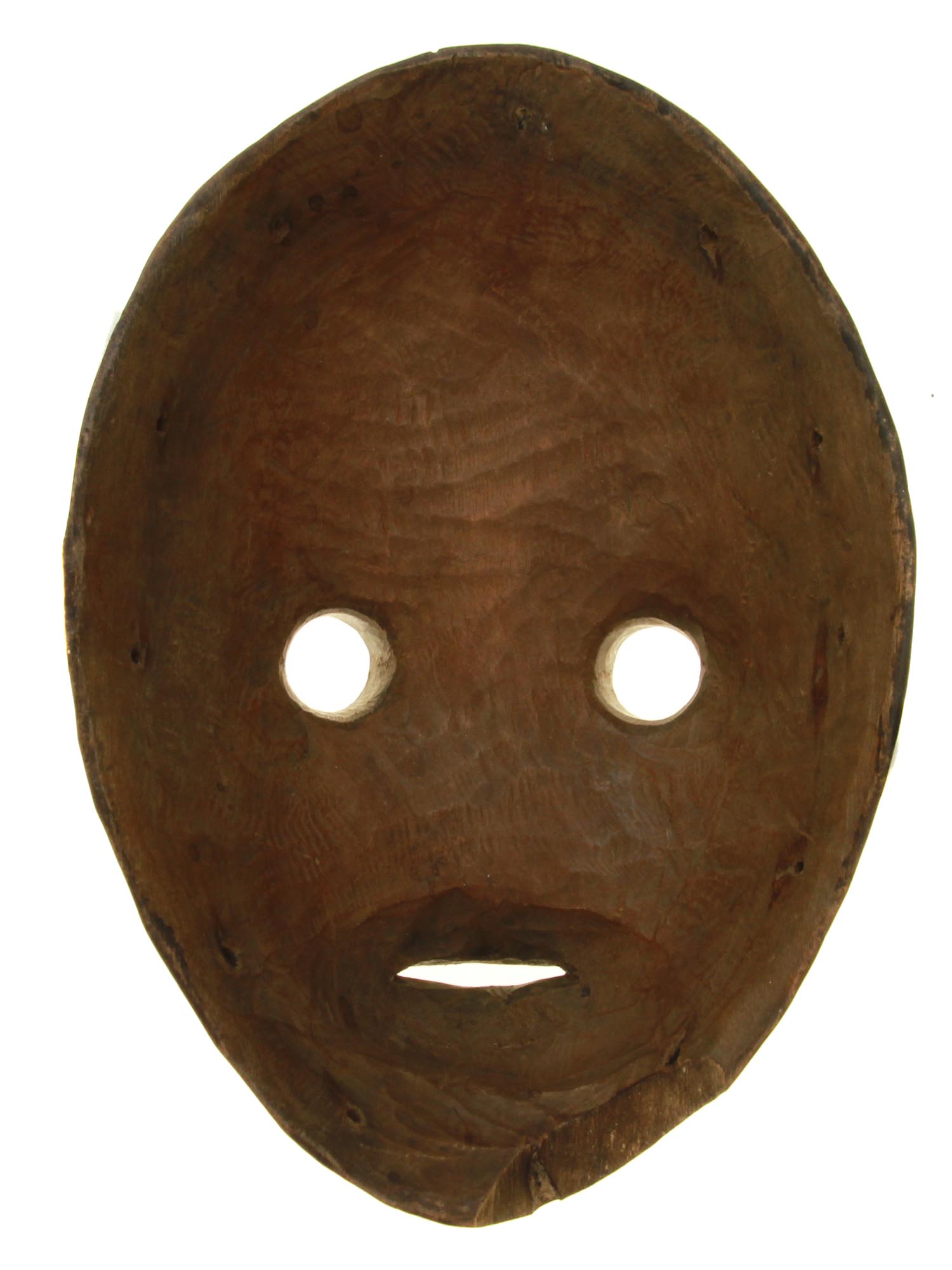 A VINTAGE HAND-CARVED WOODEN AFRICAN DAN MASK PIC-1