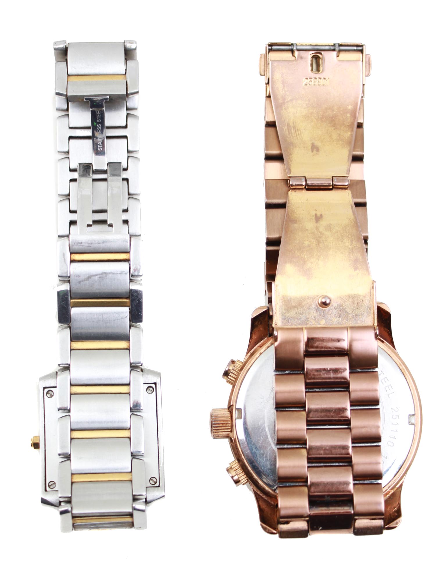A PAIR OF CARTIER AND MICHAEL KORS WRIST WATCHES PIC-1