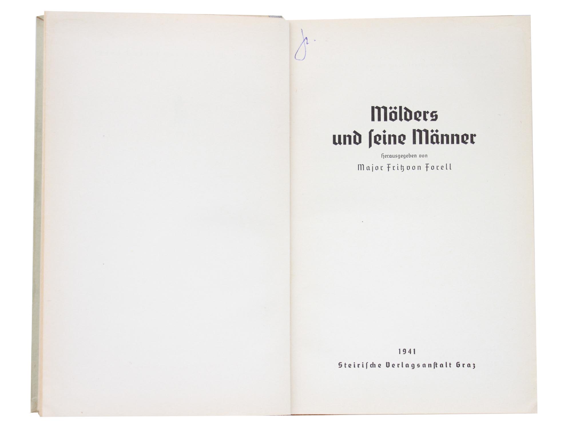 GERMAN BOOK BIOGRAPHY WITH ADOLF HITLER EXLIBRIS PIC-3