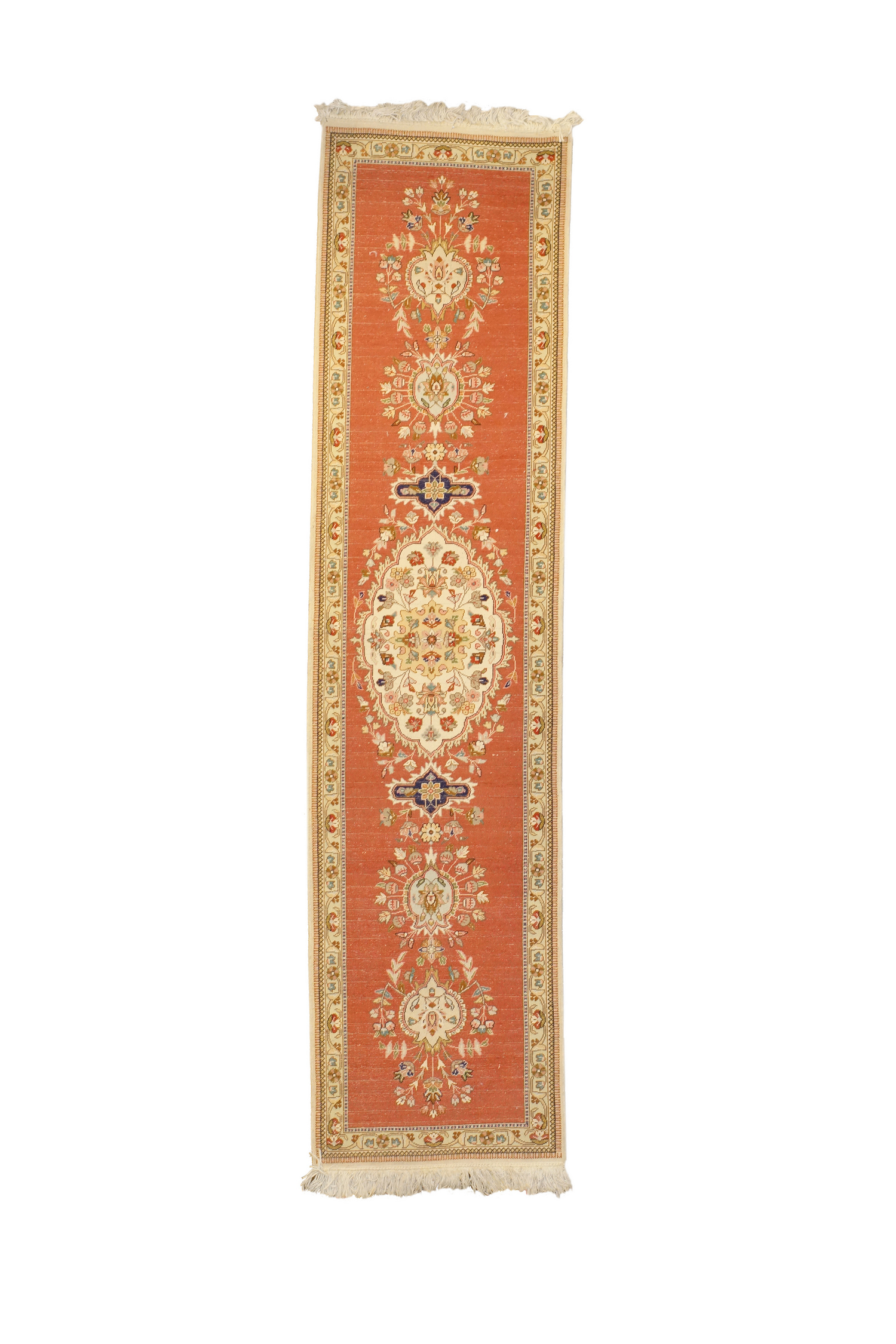 A VINTAGE PERSIAN HAND-WOVEN CARPET RUNNER PIC-0