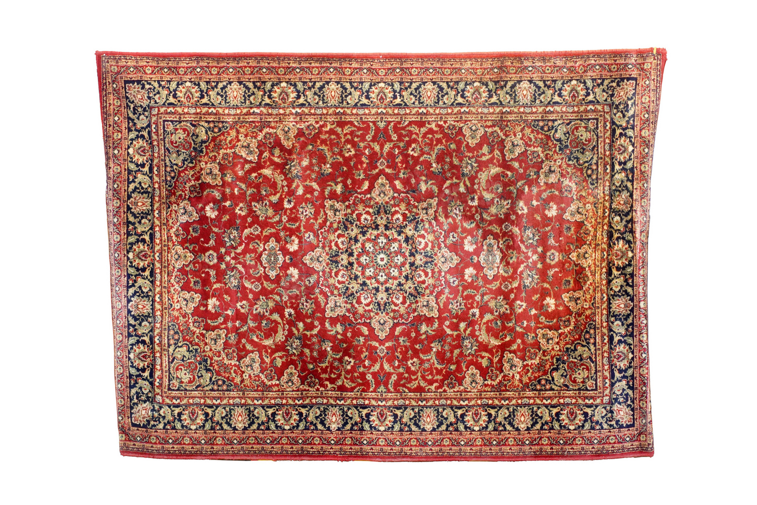 A VINTAGE PERSIAN HAND-WOVEN RUG PIC-0