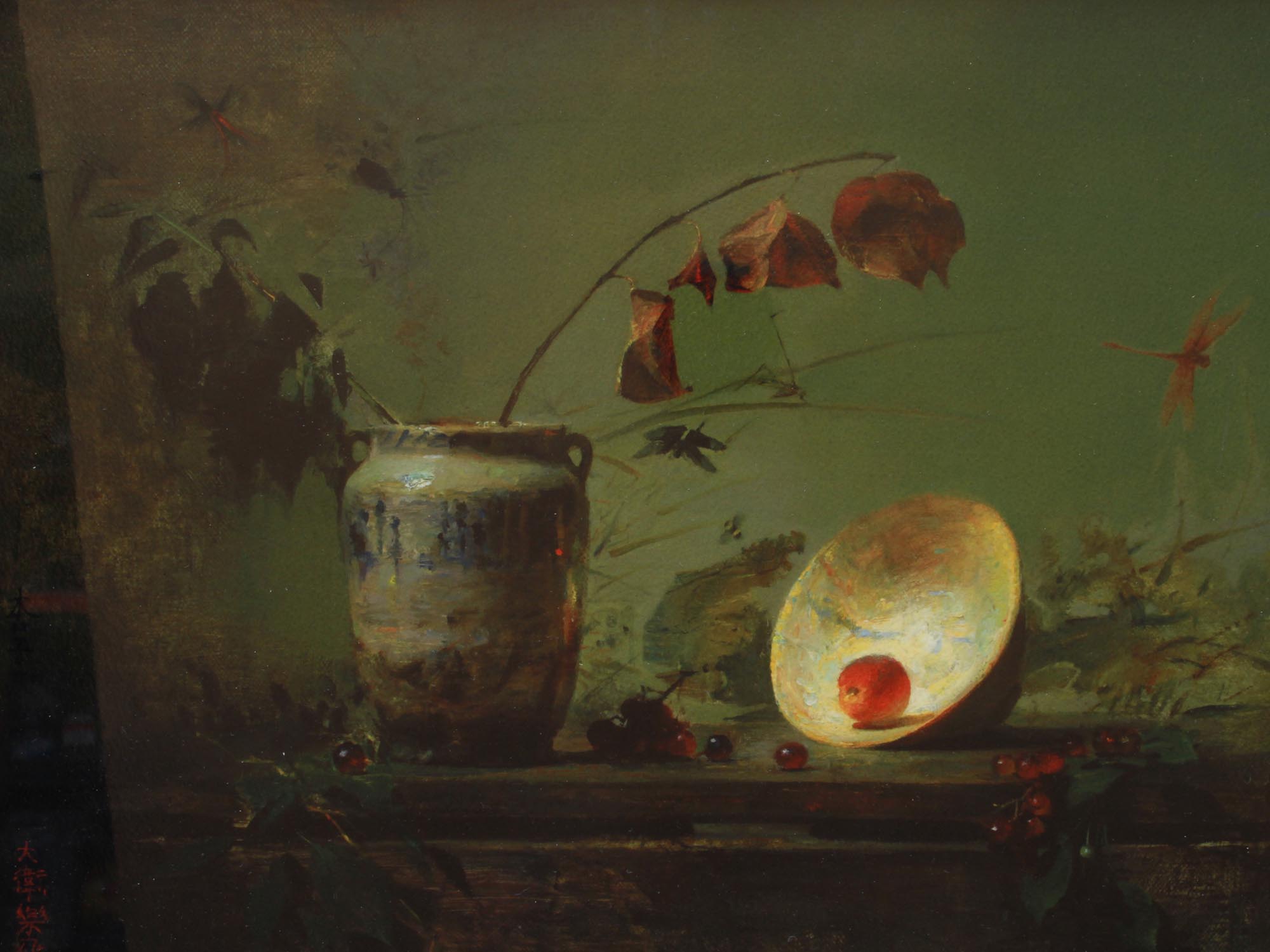 AMERICAN GICLEE PRINT STILL LIFE BY DAVID LEFFEL PIC-1