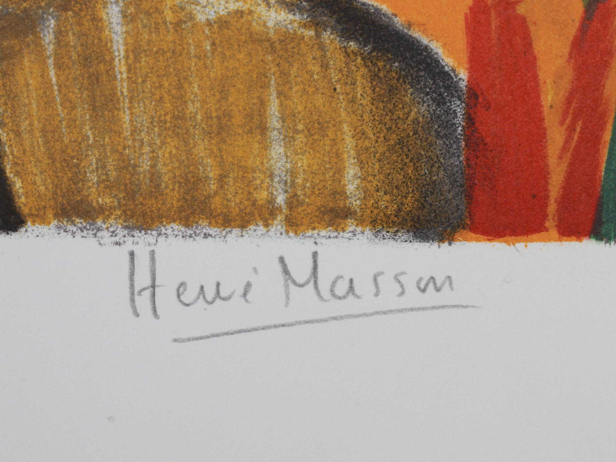 MAURITANIAN ABSTRACT LITHOGRAPH BY HERVE MASSON PIC-2