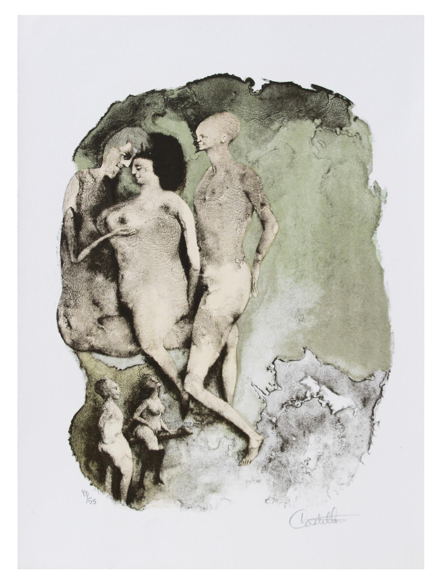 FOUR EROTIC LITHOGRAPHS BY FEDERICO CASTELLON PIC-1