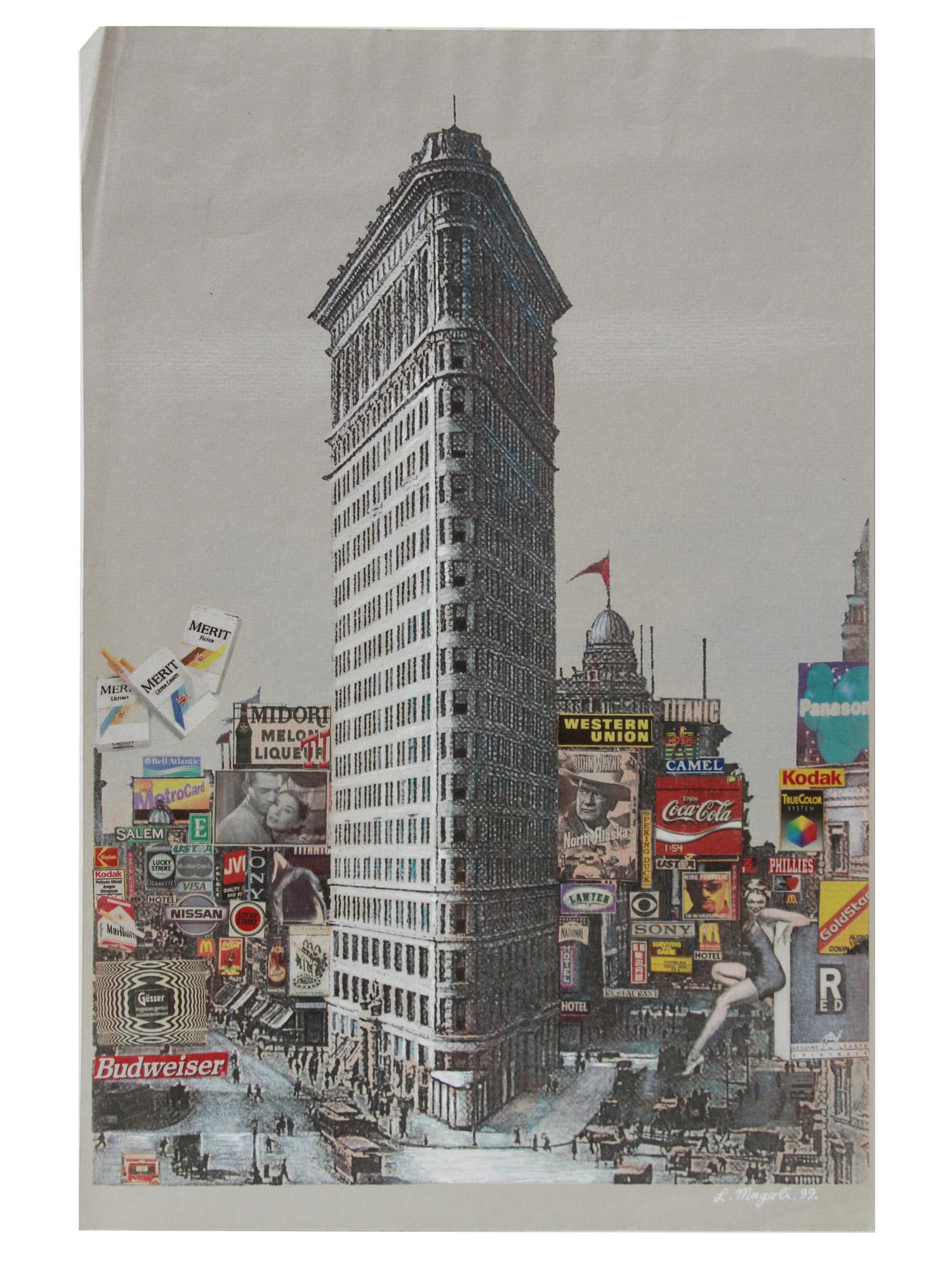 GEORGIAN LITHOGRAPH FLATIRON BY LEVAN MAGALI PIC-0