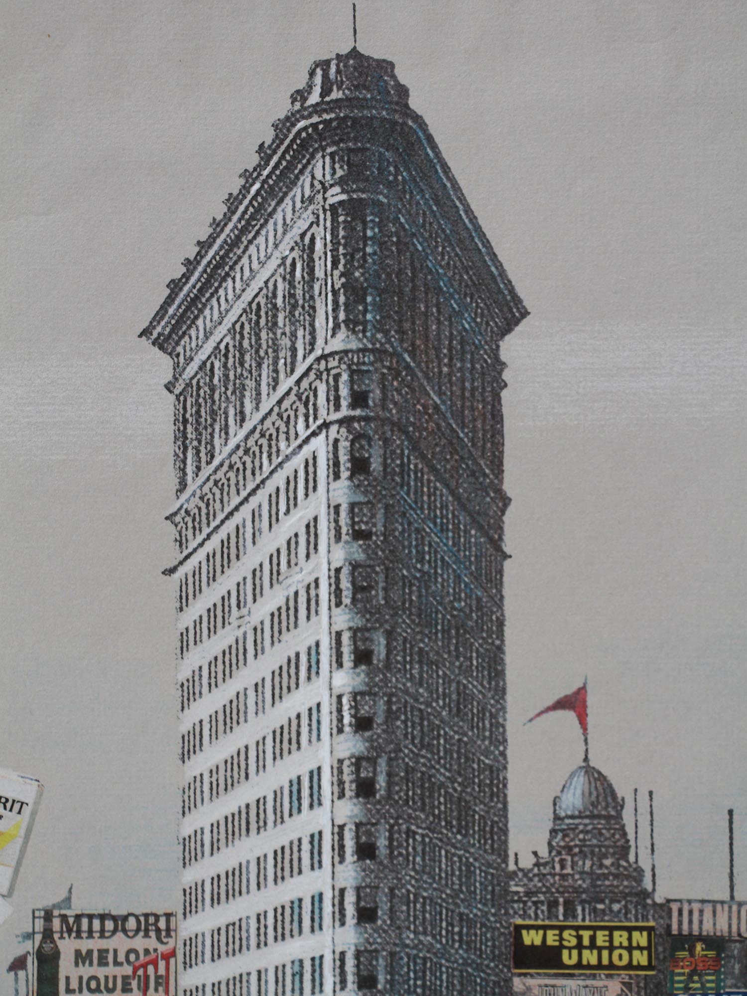 GEORGIAN LITHOGRAPH FLATIRON BY LEVAN MAGALI PIC-1