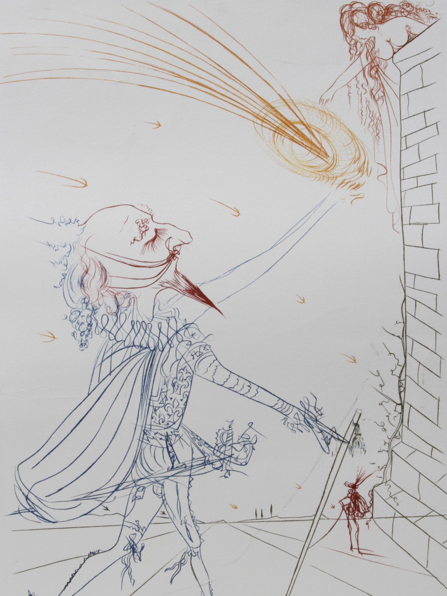 A SALVADOR DALI LITHOGRAPH CYRANO BERGERAC PIC-1