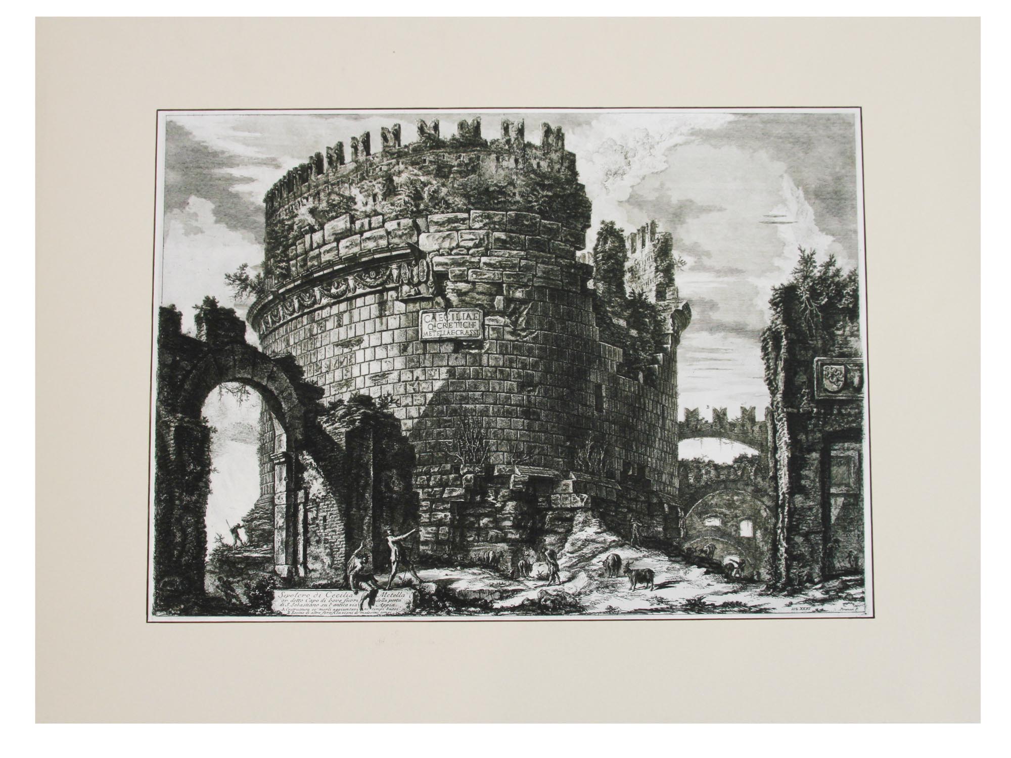 AFTER PIRANESI PAIR OF ENGRAVINGS ITALIAN VIEWS PIC-2