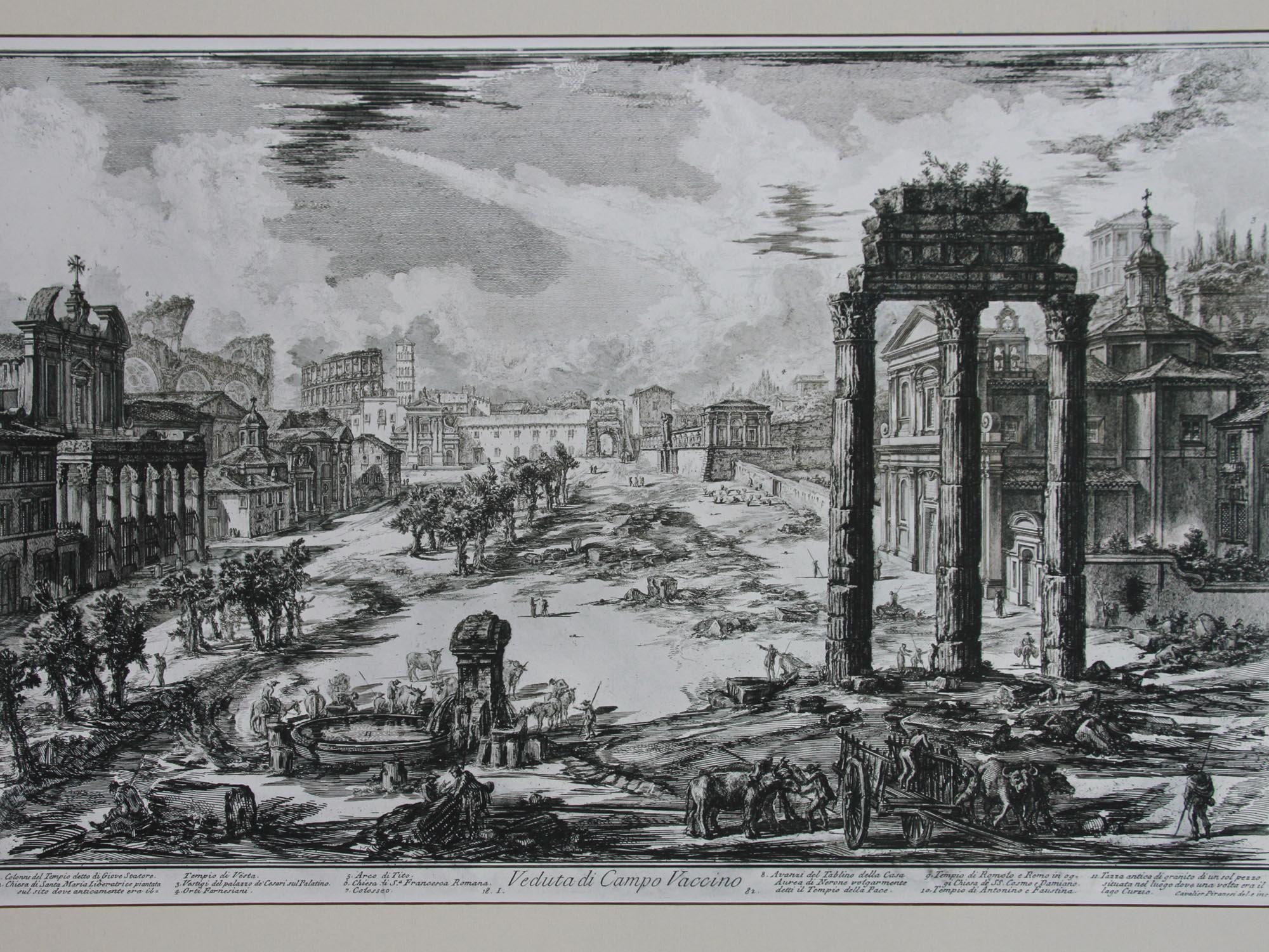 AFTER PIRANESI PAIR OF ENGRAVINGS ITALIAN VIEWS PIC-3