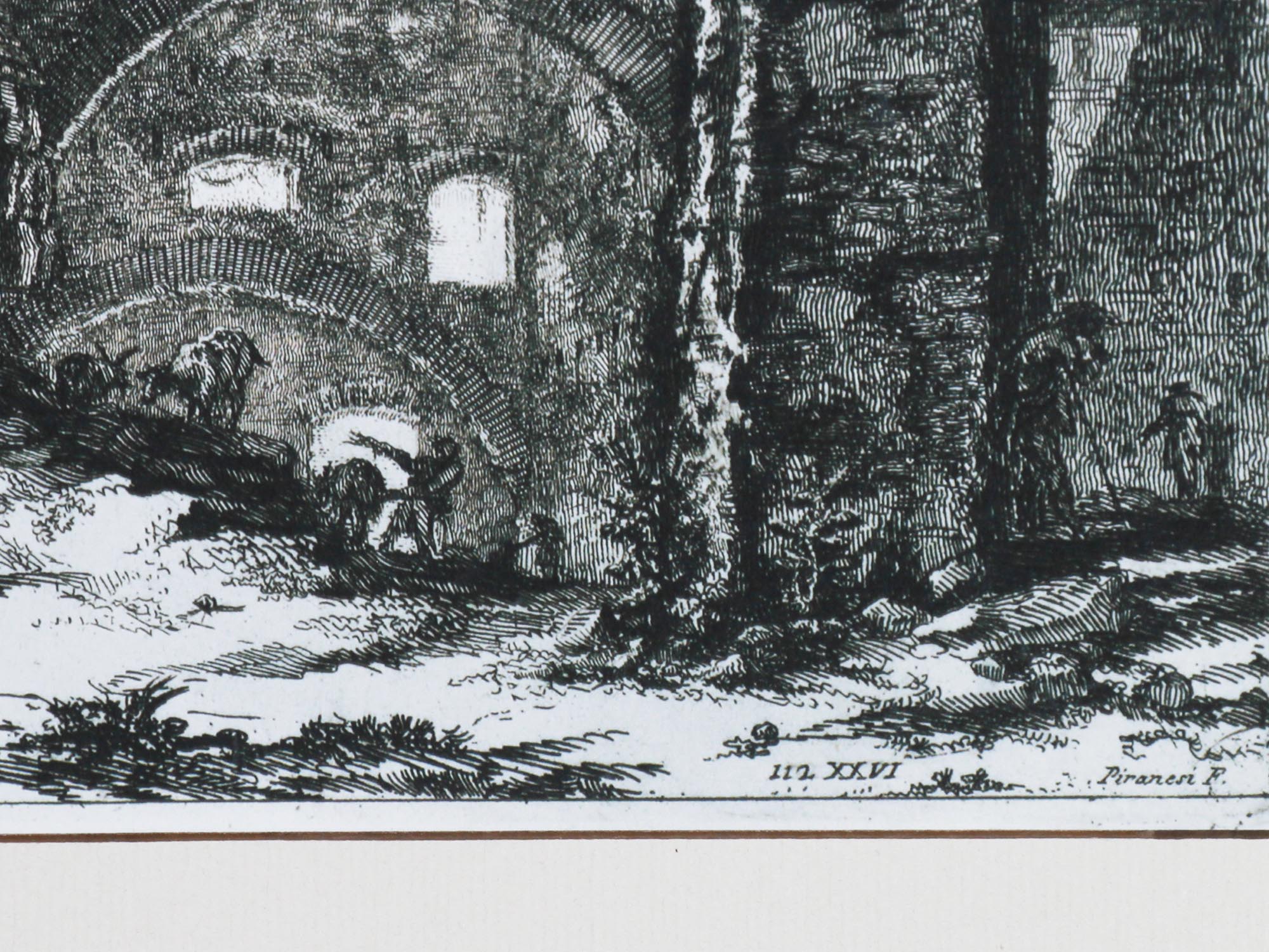 AFTER PIRANESI PAIR OF ENGRAVINGS ITALIAN VIEWS PIC-5