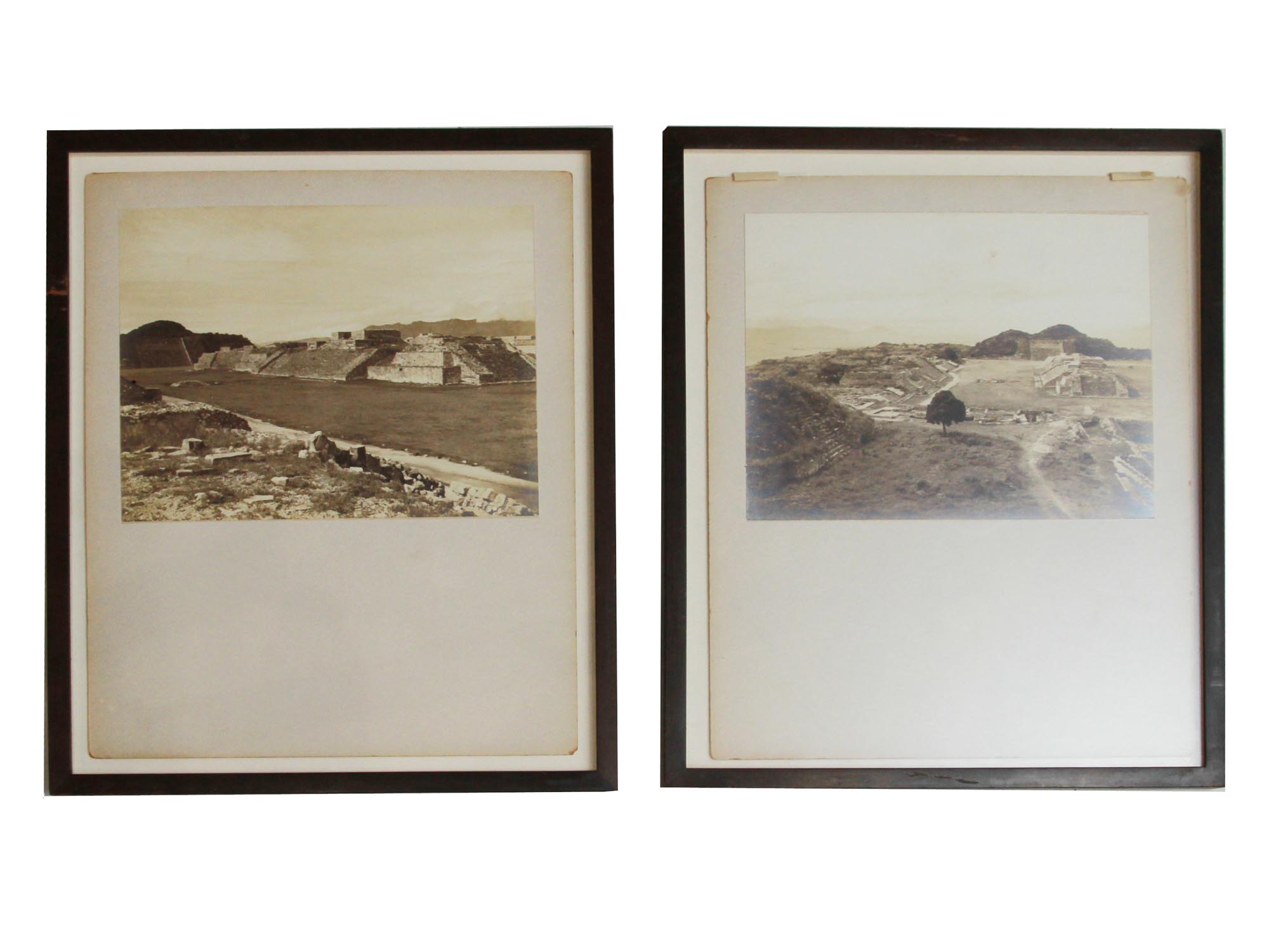 PAIR OF VINTAGE SEPIA PHOTOS SOUTH AMERICAN VIEWS PIC-0