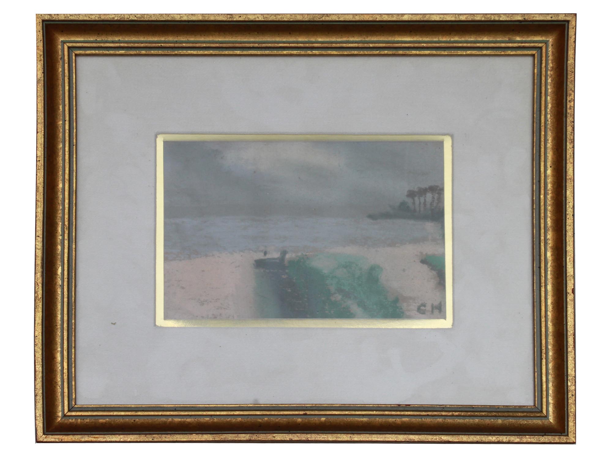 A CHARLES HUTSON AMERICAN PASTEL PAINTING PIC-0