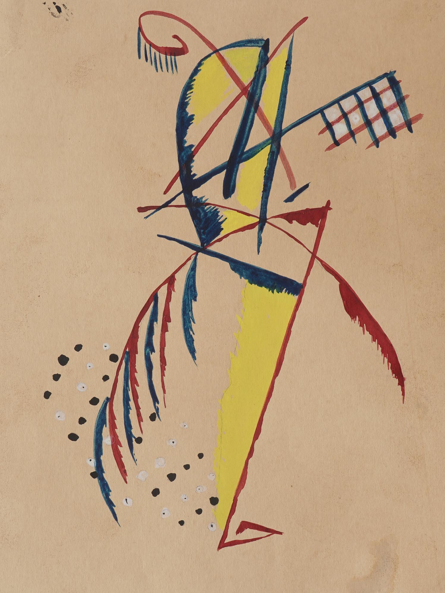 A RUSSIAN AVANT GARDE POCHOIR BY MIKHAIL LARIONOV PIC-1