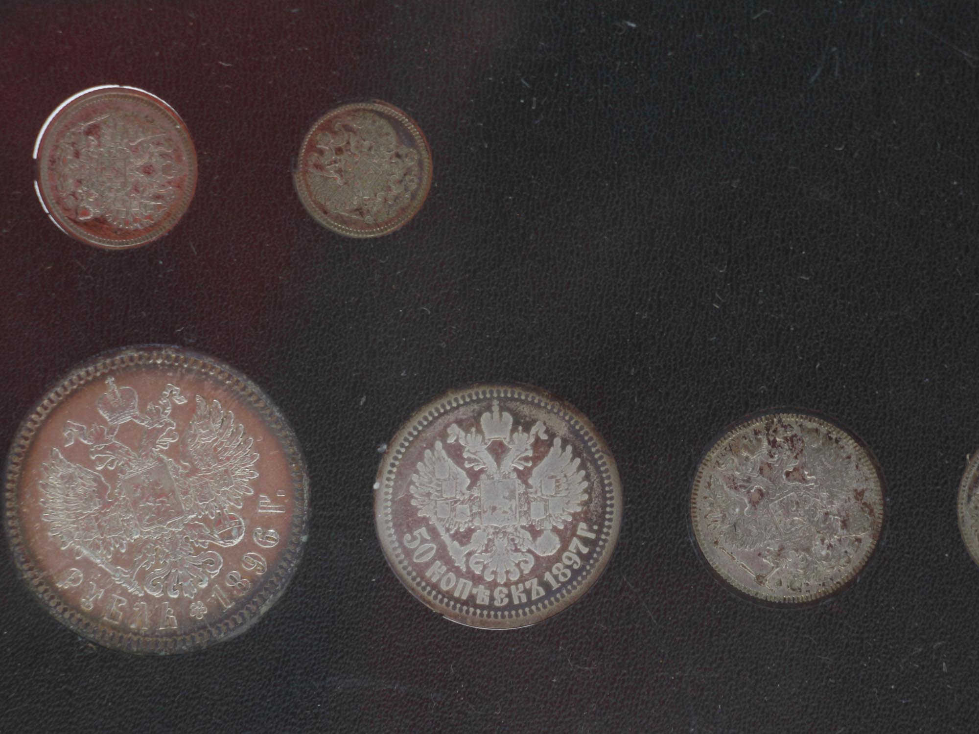 A LOT OF 3 SETS OF ANTIQUE RUSSIAN SILVER COINS PIC-7