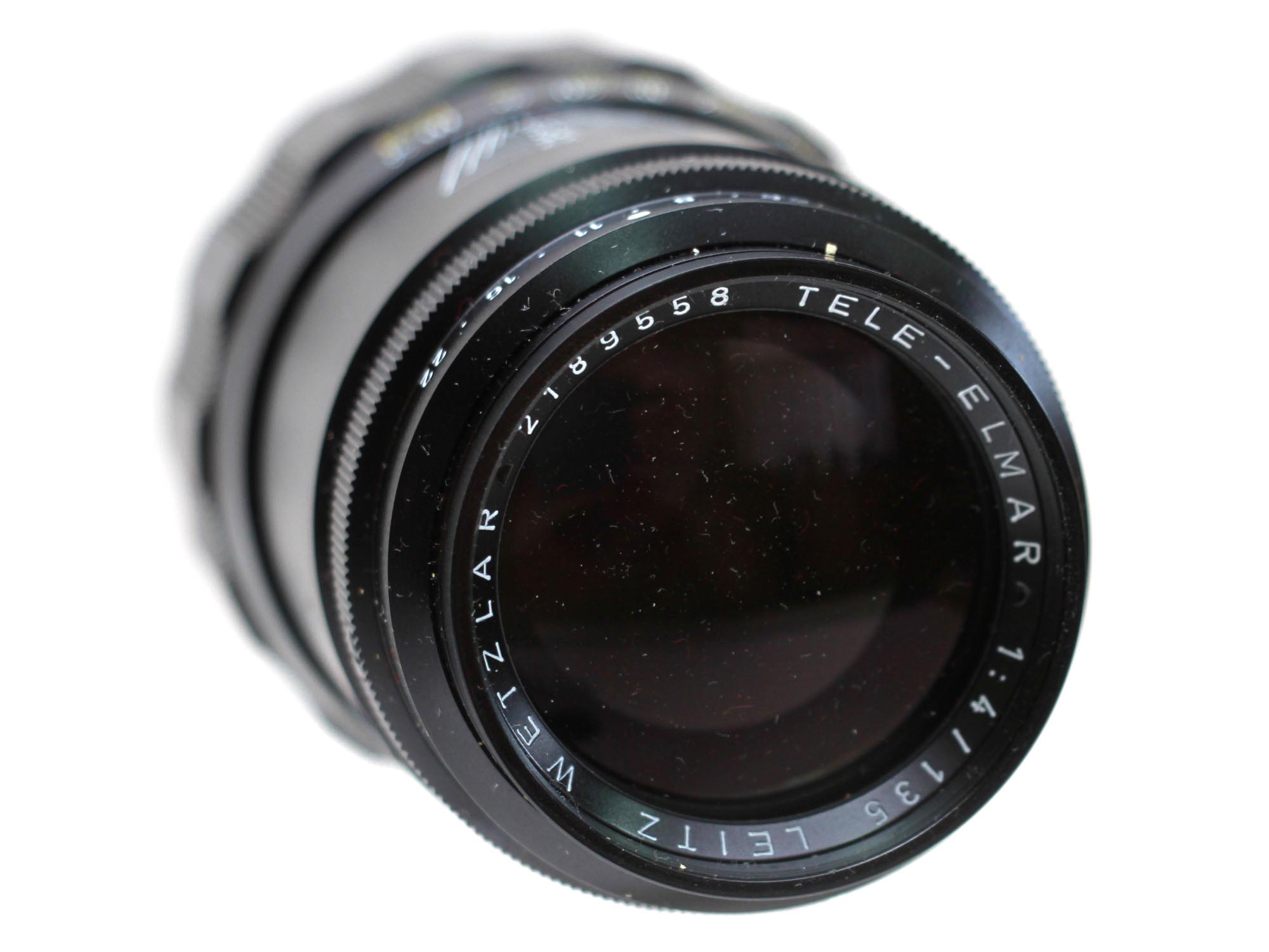A VINTAGE LEICA TELEPHOTO LENS 135 MM PIC-5