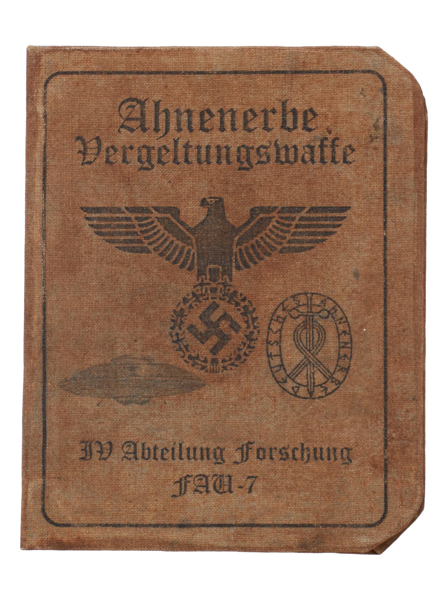 A WWII GERMAN ID AUSWEIS MEMBER OF SECRET SOCIETY PIC-0