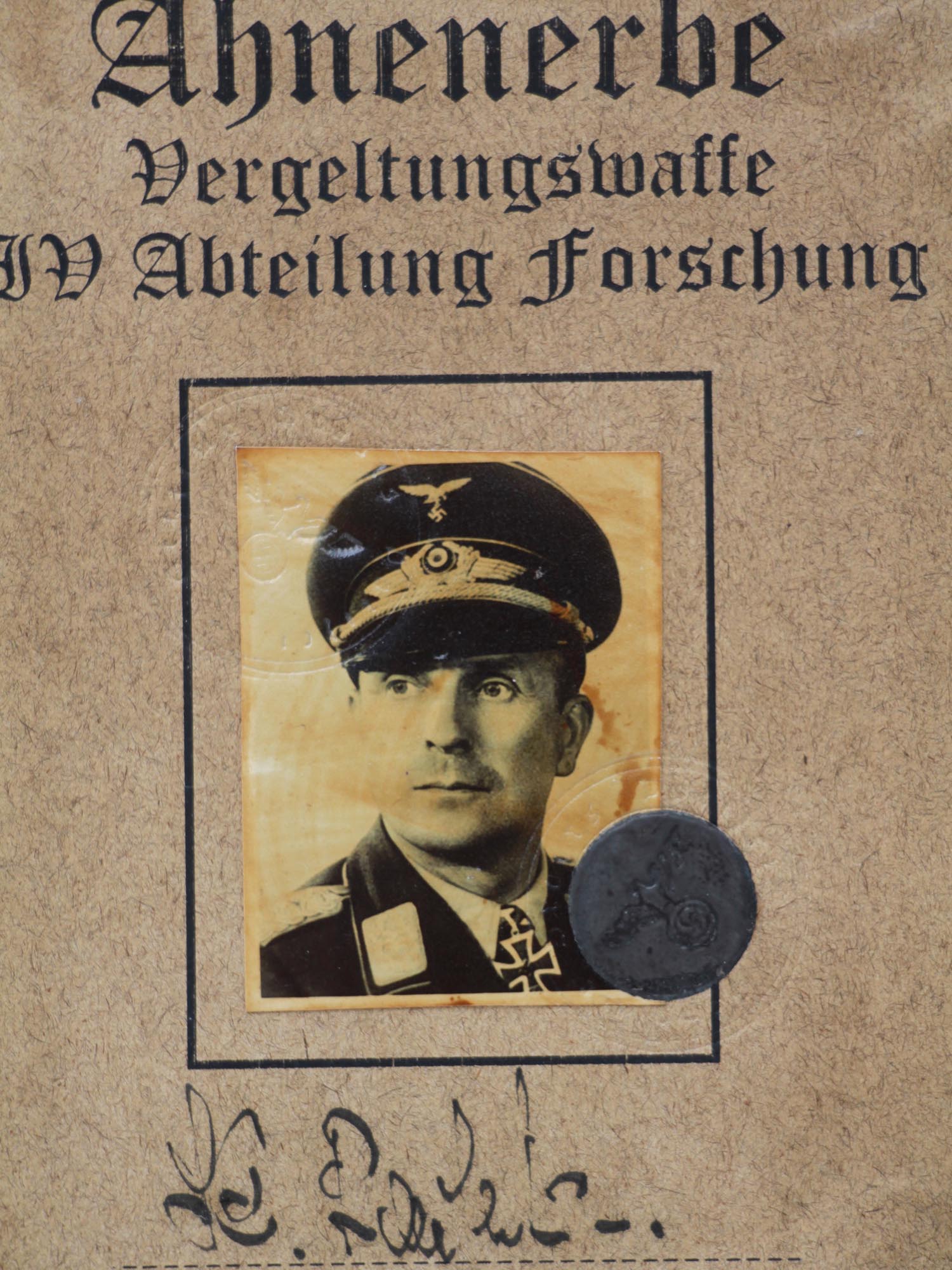 A WWII GERMAN ID AUSWEIS MEMBER OF SECRET SOCIETY PIC-3