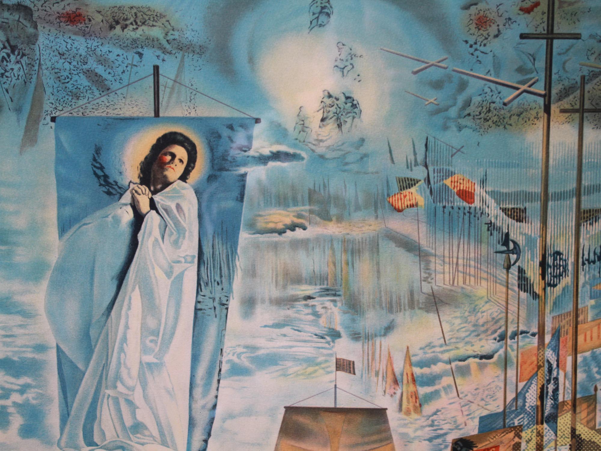 SURREALISTIC LITHOGRAPH ON PAPER BY SALVADOR DALI PIC-1