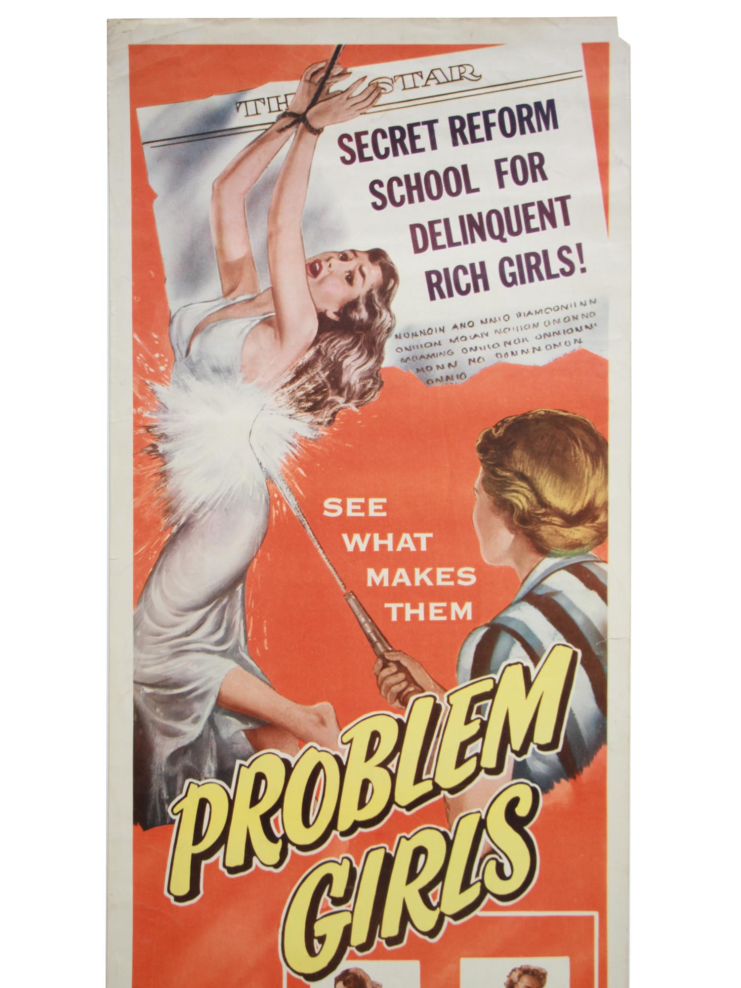 A VINTAGE PROBLEM GIRLS MOVIE POSTER PIC-1