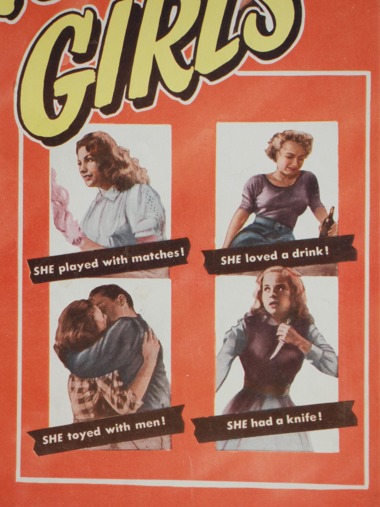 A VINTAGE PROBLEM GIRLS MOVIE POSTER PIC-3