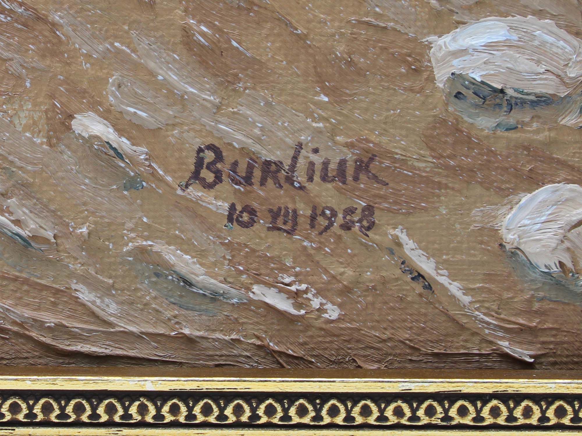 A BURLIUK (1882 - 1967) OIL PAINTING 