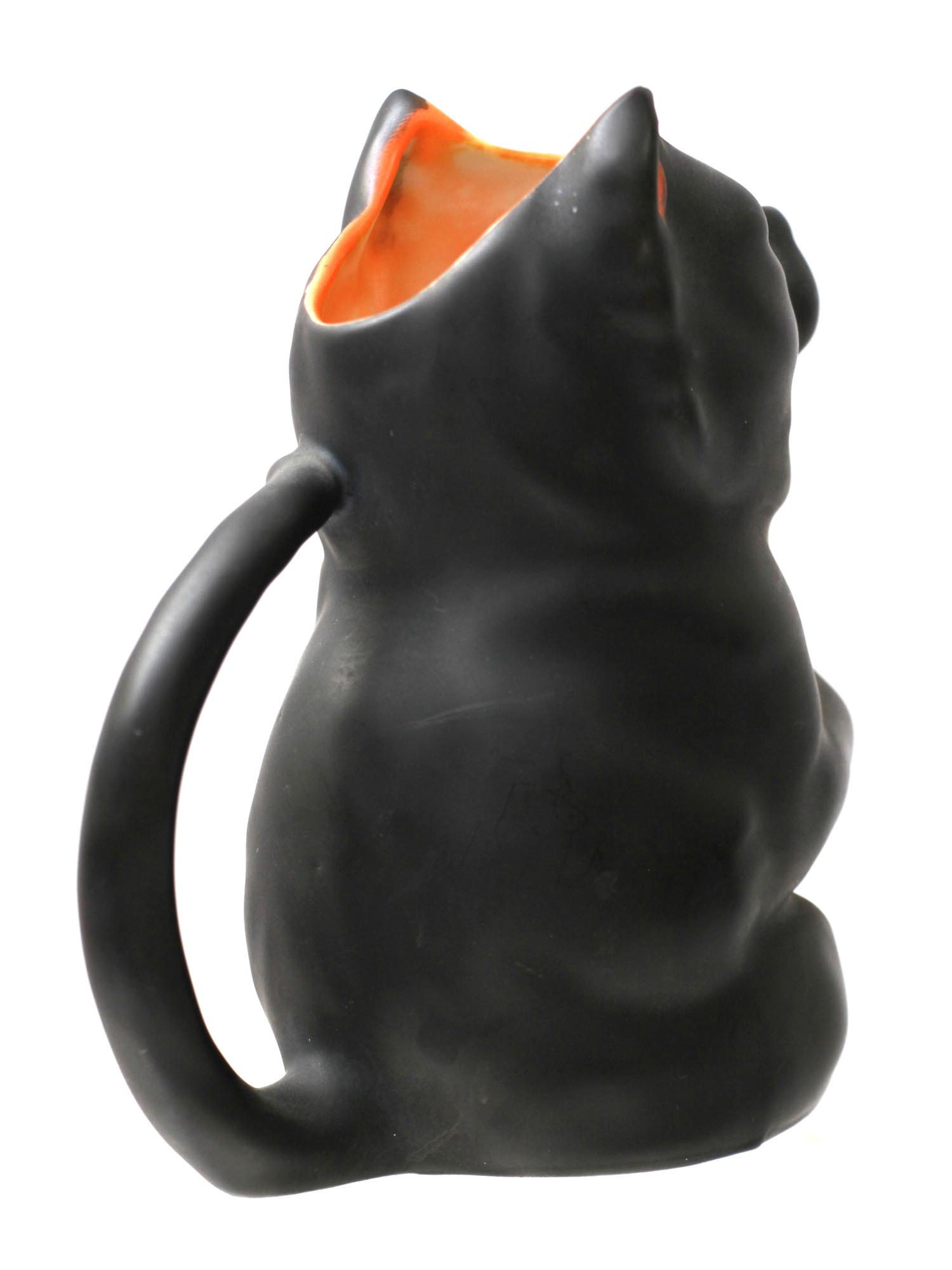 ROYAL BAYREUTH BLACK CAT PORCELAIN WATER PITCHER PIC-4