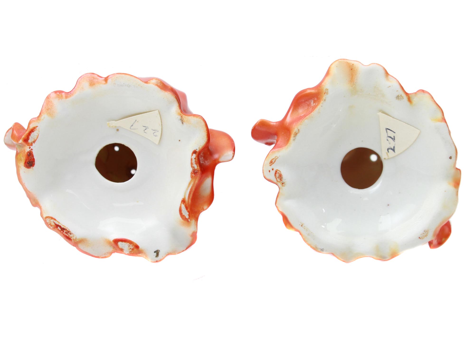 ROYAL BAYREUTH PORCELAIN POPPY SET OF PIN HOLDERS PIC-4