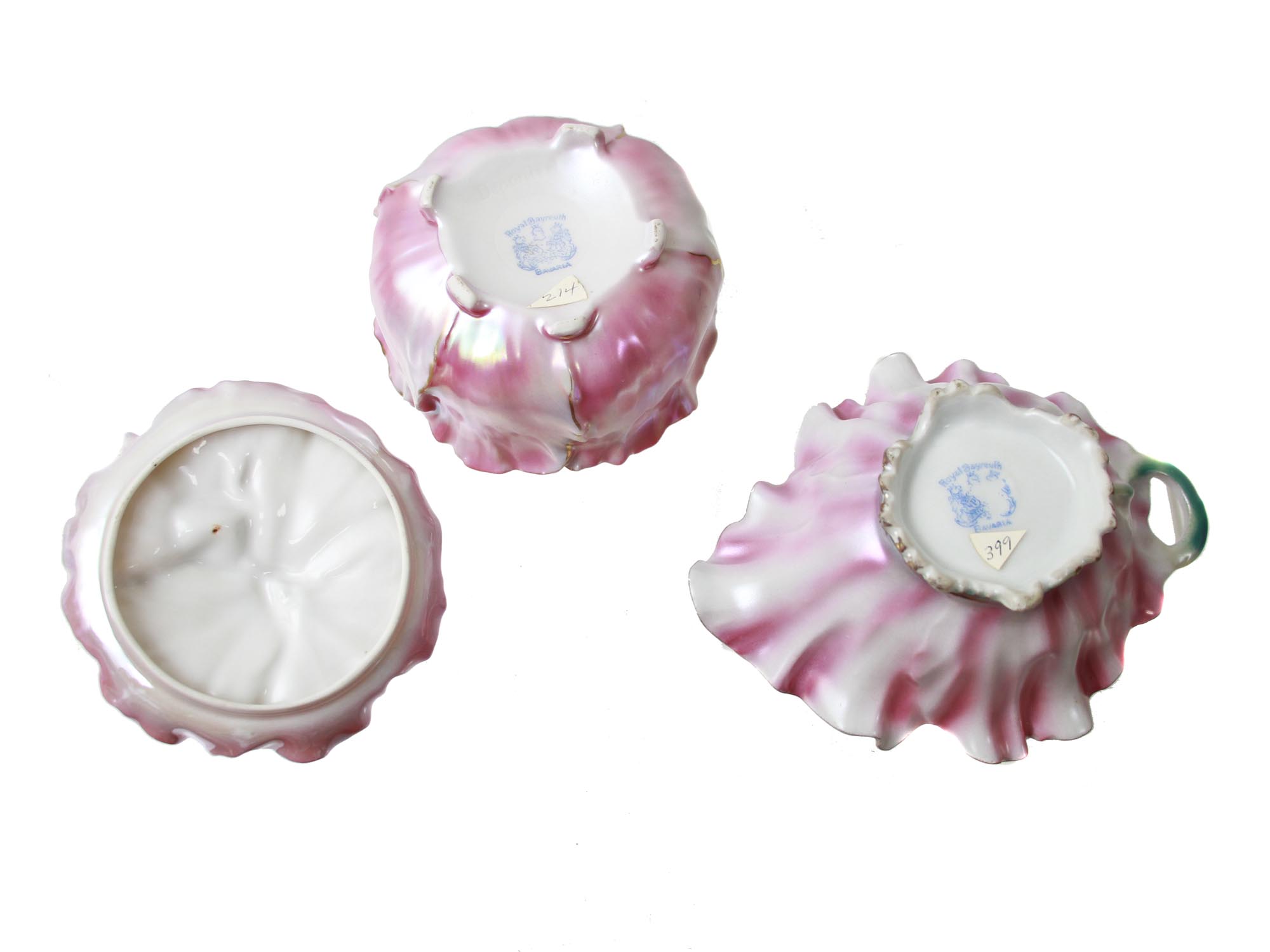 SET OF TWO ROYAL BAYREUTH PORCELAIN POPPY PIECES PIC-3