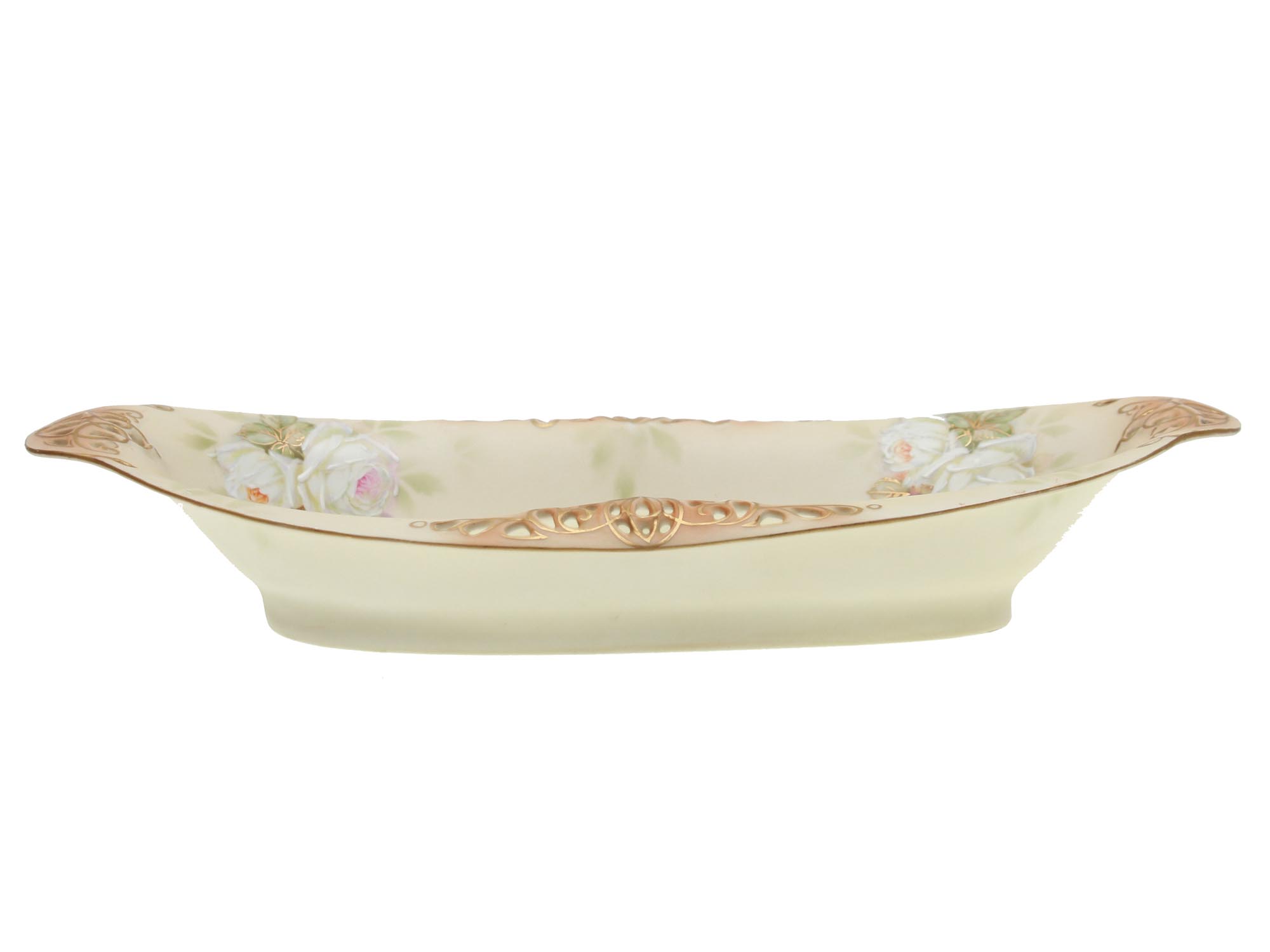 A VINTAGE ROYAL BAYREUTH PORCELAIN CELERY DISH PIC-0