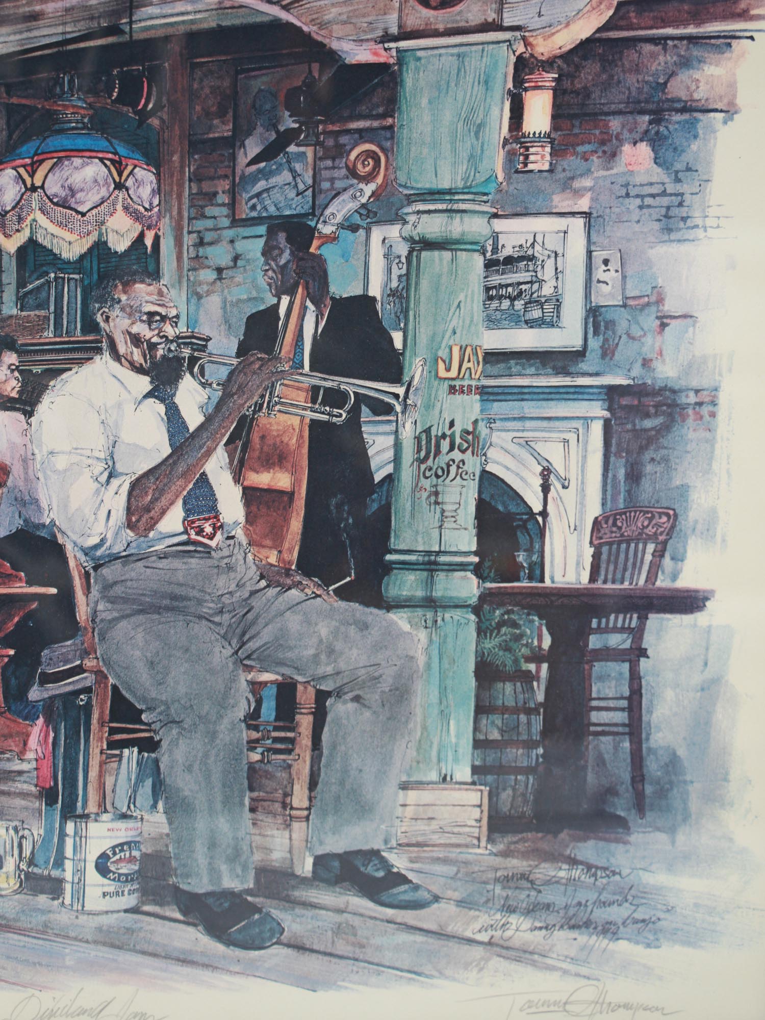 AMERICAN COLOR LITHOGRAPH JAZZ BY TOMMY THOMPSON PIC-3