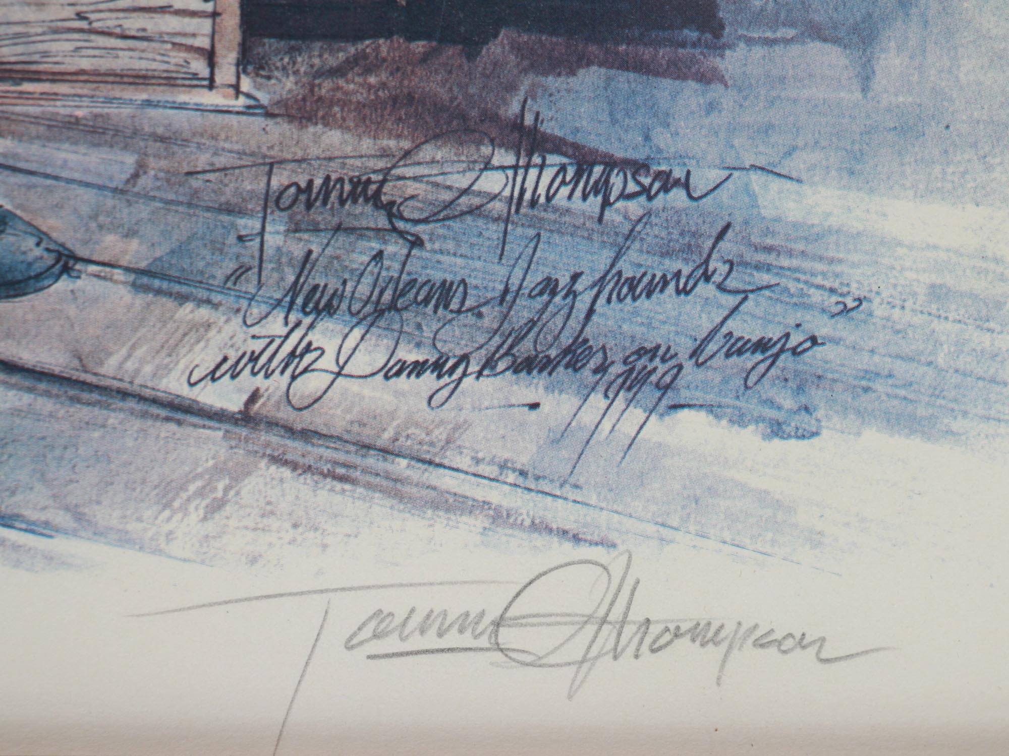 AMERICAN COLOR LITHOGRAPH JAZZ BY TOMMY THOMPSON PIC-5