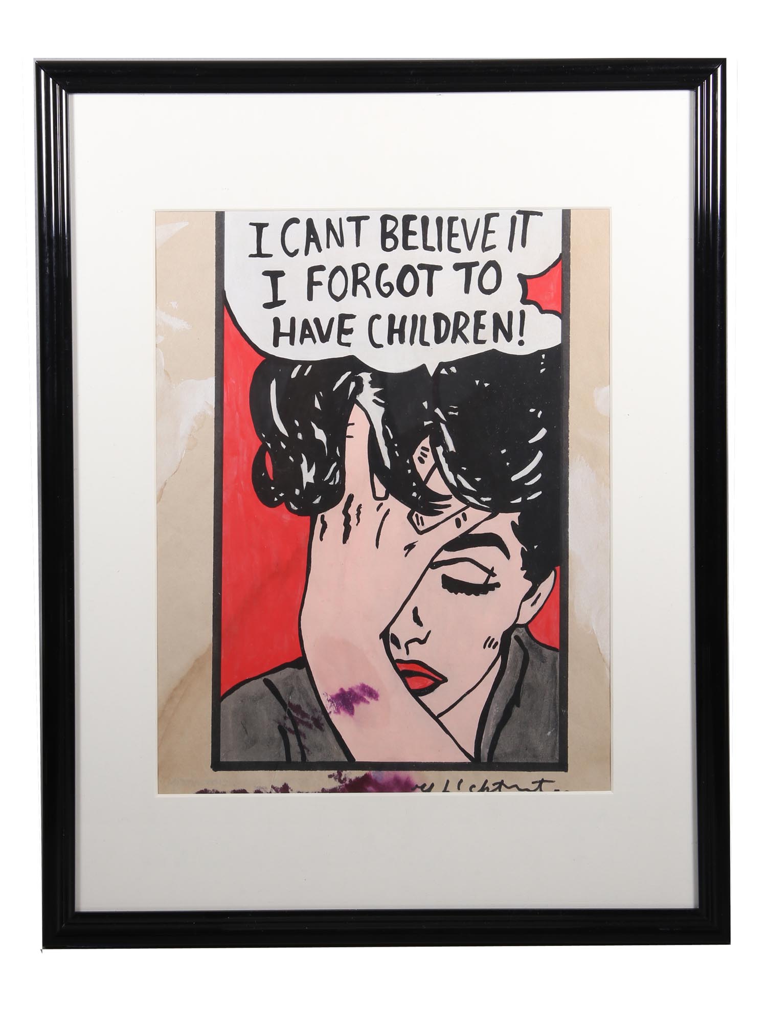 ORIGINAL POP ART LITHOGRAPH BY ROY LICHTENSTEIN PIC-0