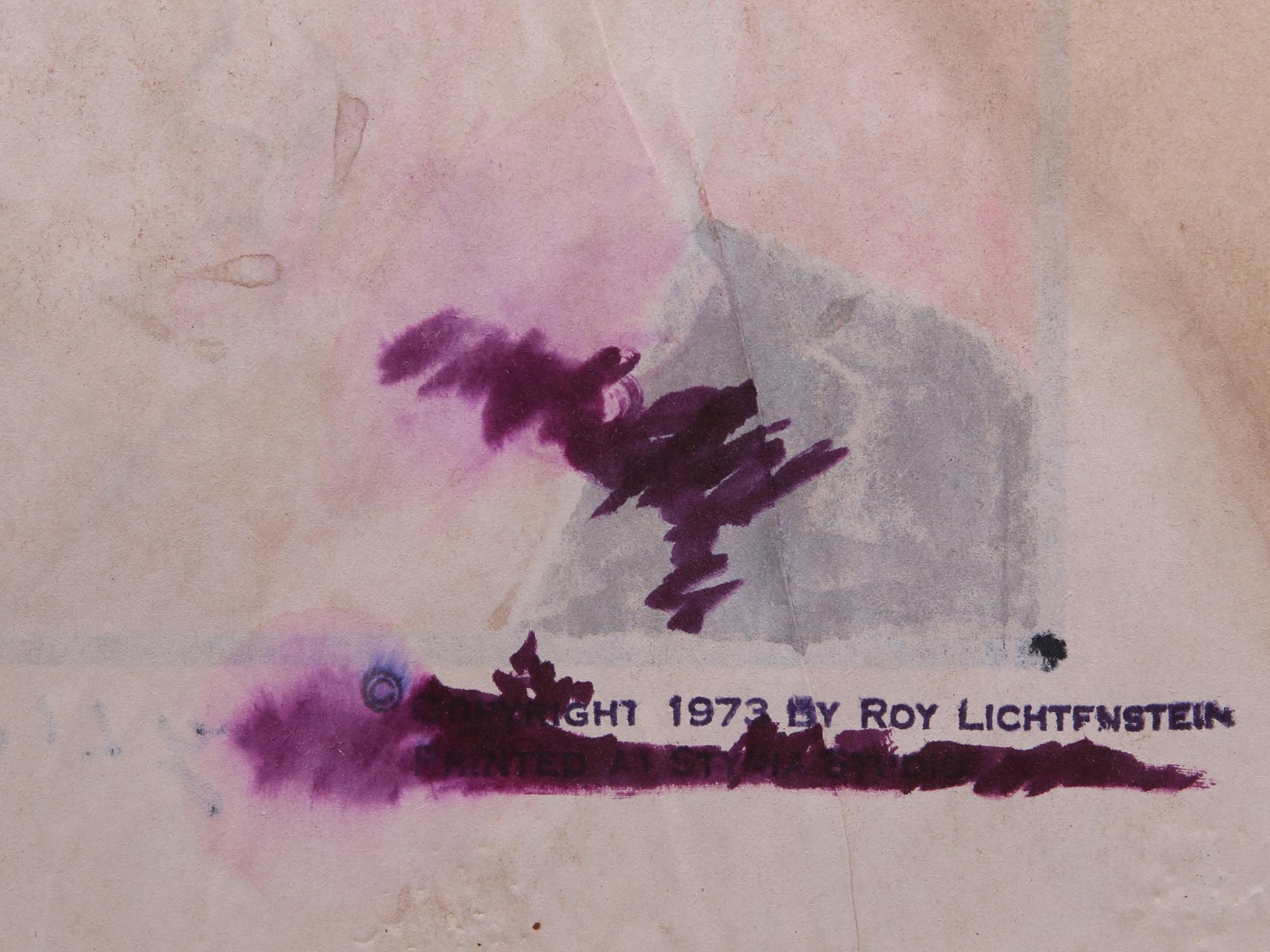 ORIGINAL POP ART LITHOGRAPH BY ROY LICHTENSTEIN PIC-5