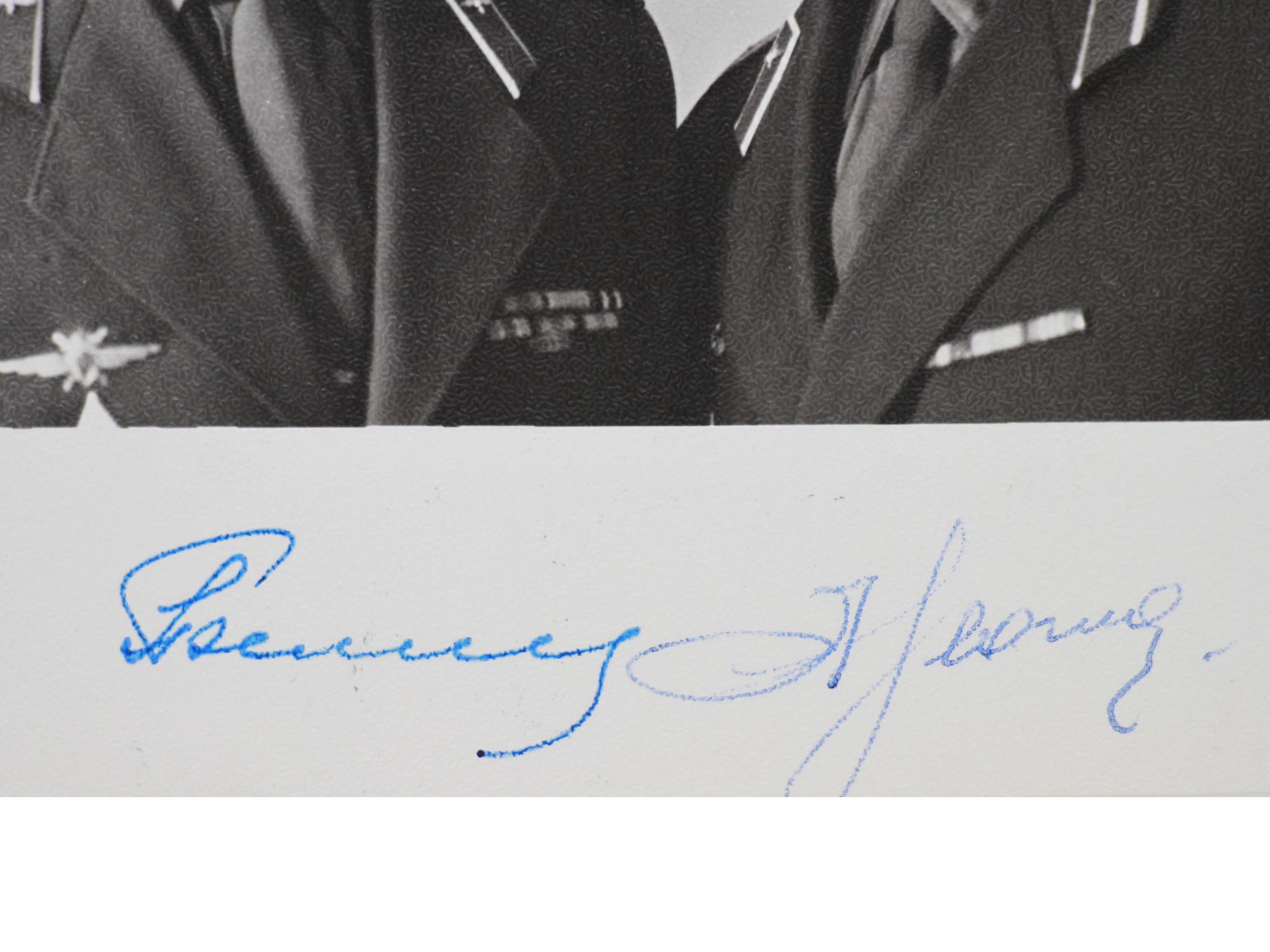 A SIGNED PHOTOGRAPH OF SOVIET COSMONAUTS PIC-2