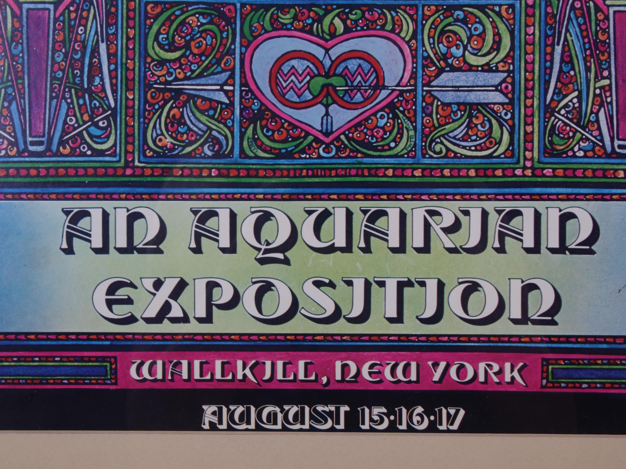 ORIGINAL WOODSTOCK POSTER OF AQUARIAN EXPOSITION PIC-3