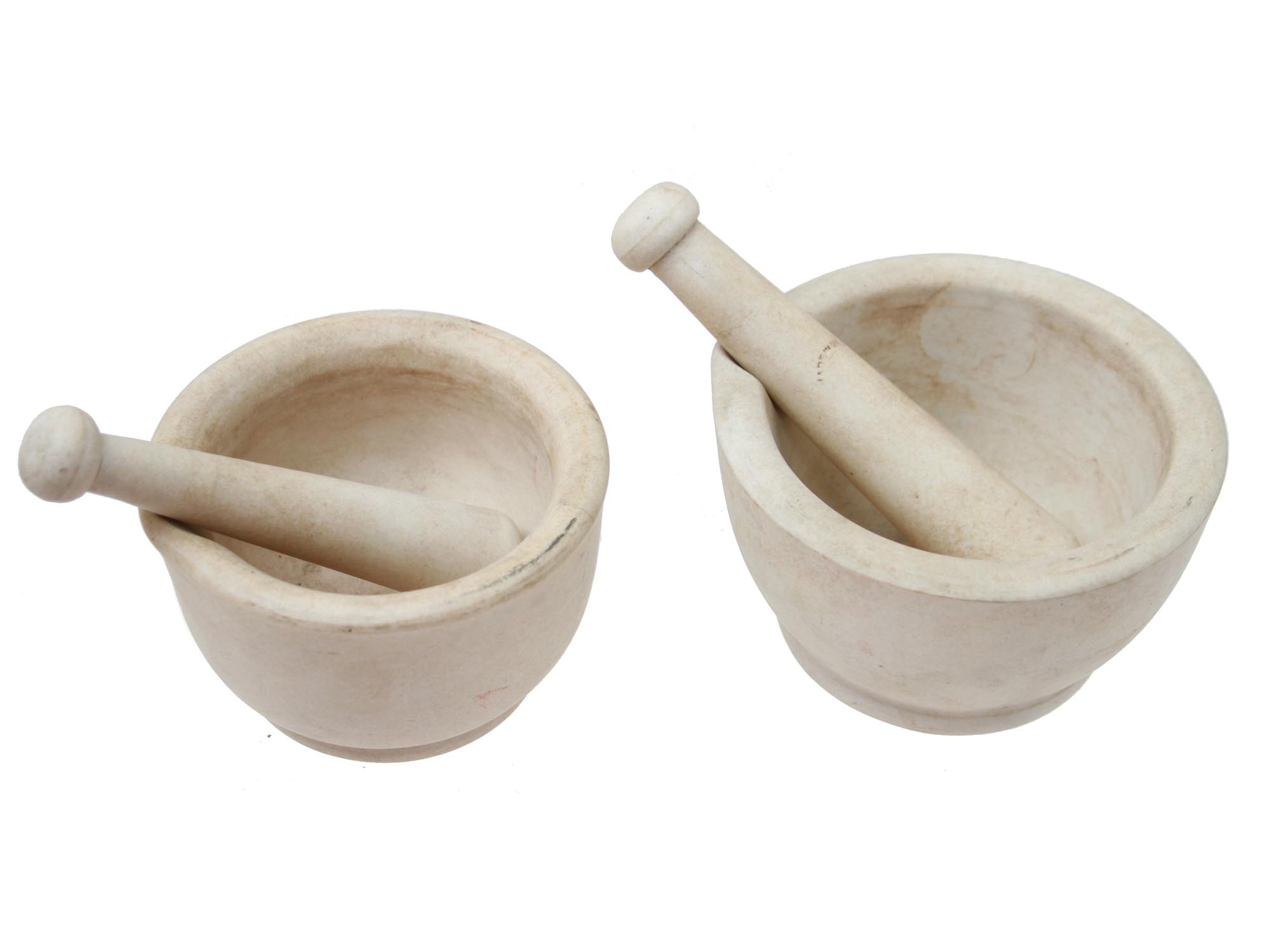 ANTIQUE CLAY MORTARS WITH PESTLES THOMAS MADDOCKS PIC-3