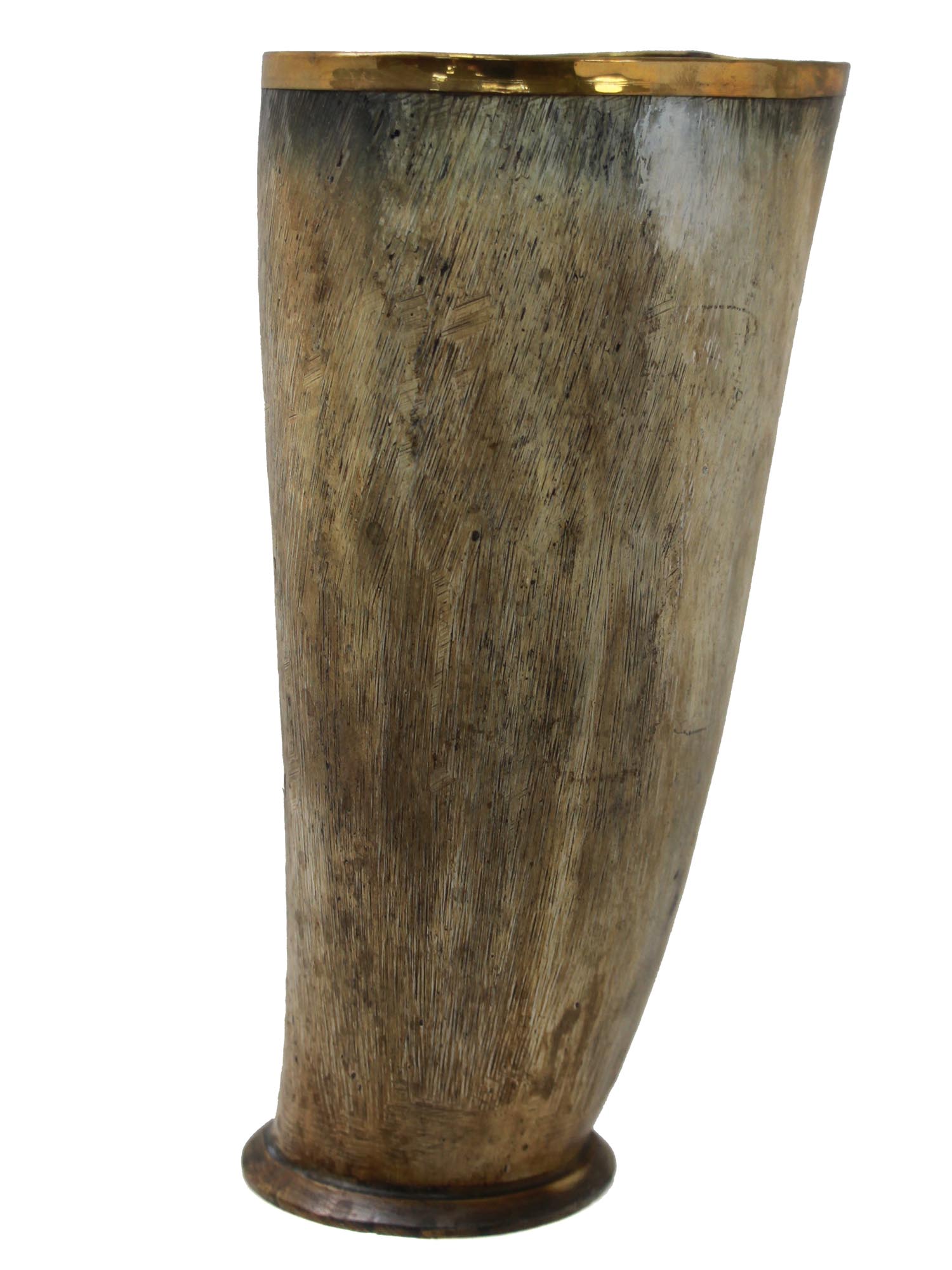 A LARGE ANTIQUE DRINKING CUP MADE OF HORN PIC-3