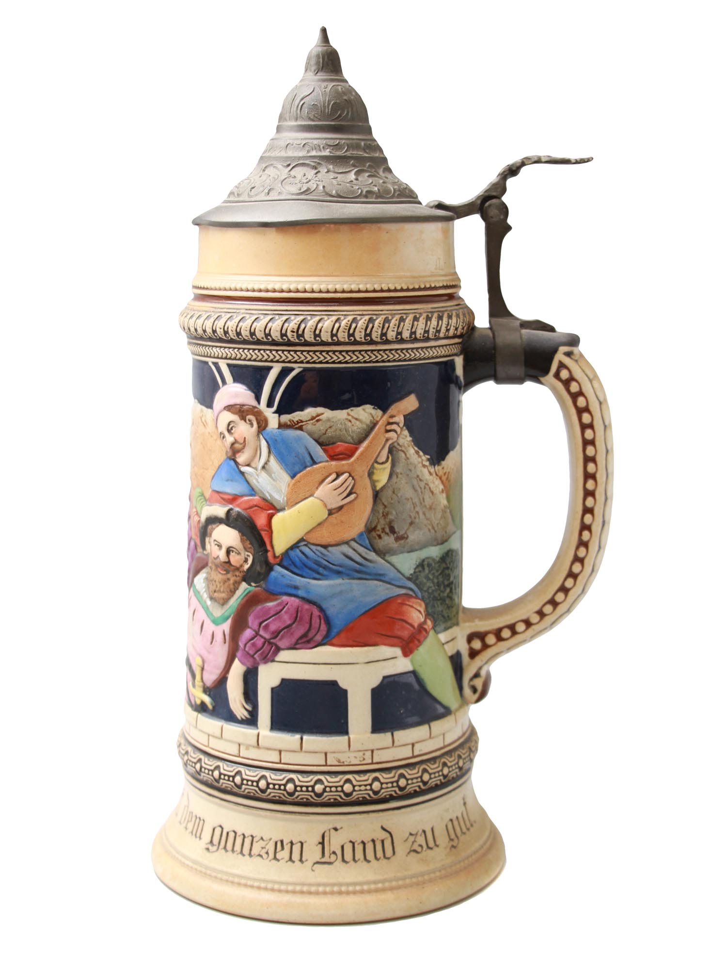 A VINTAGE GERMAN CERAMIC BEER STEIN PIC-3