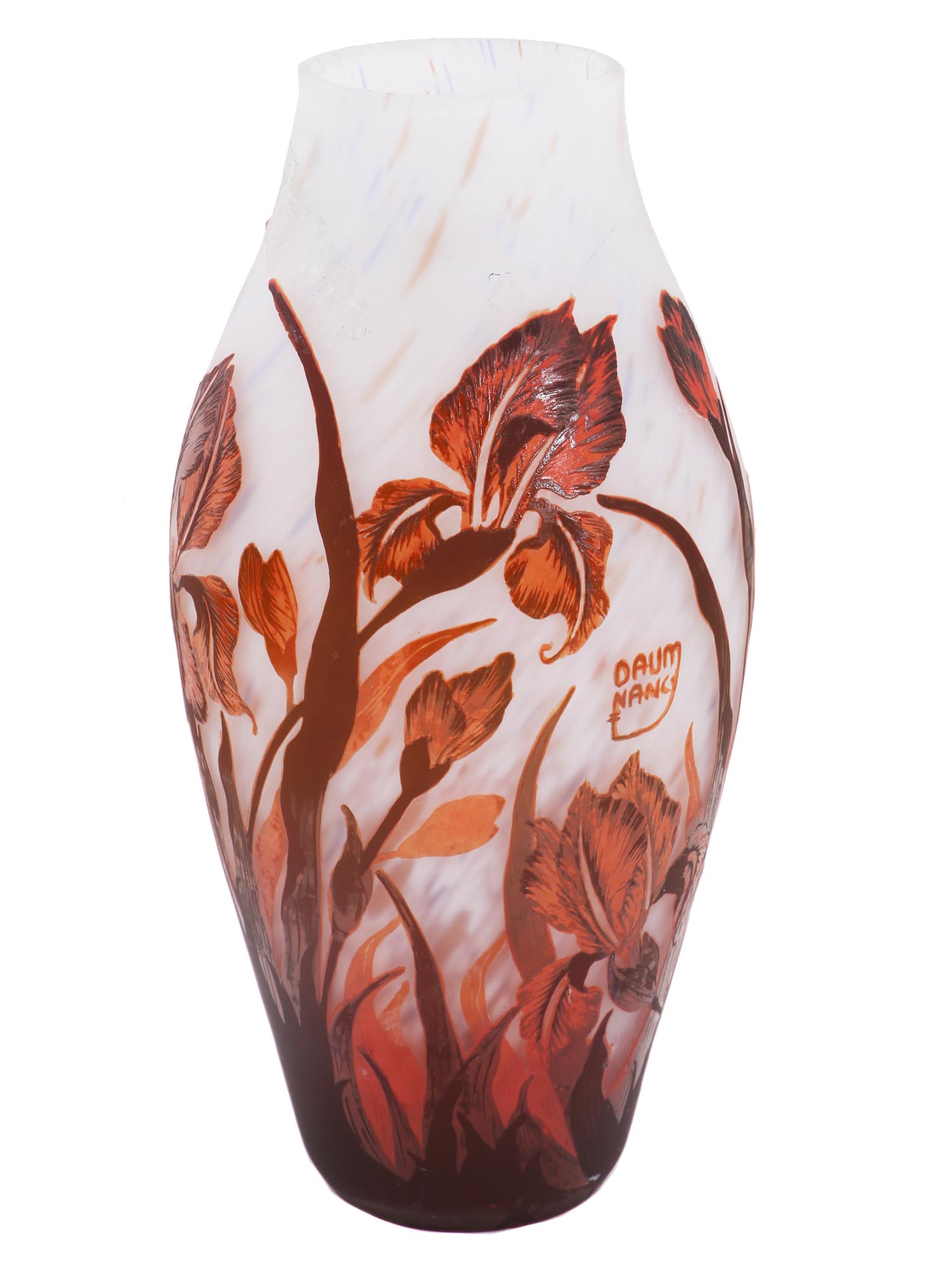 A VINTAGE AFTER DAUM NANCY CAMEO GLASS VASE PIC-0