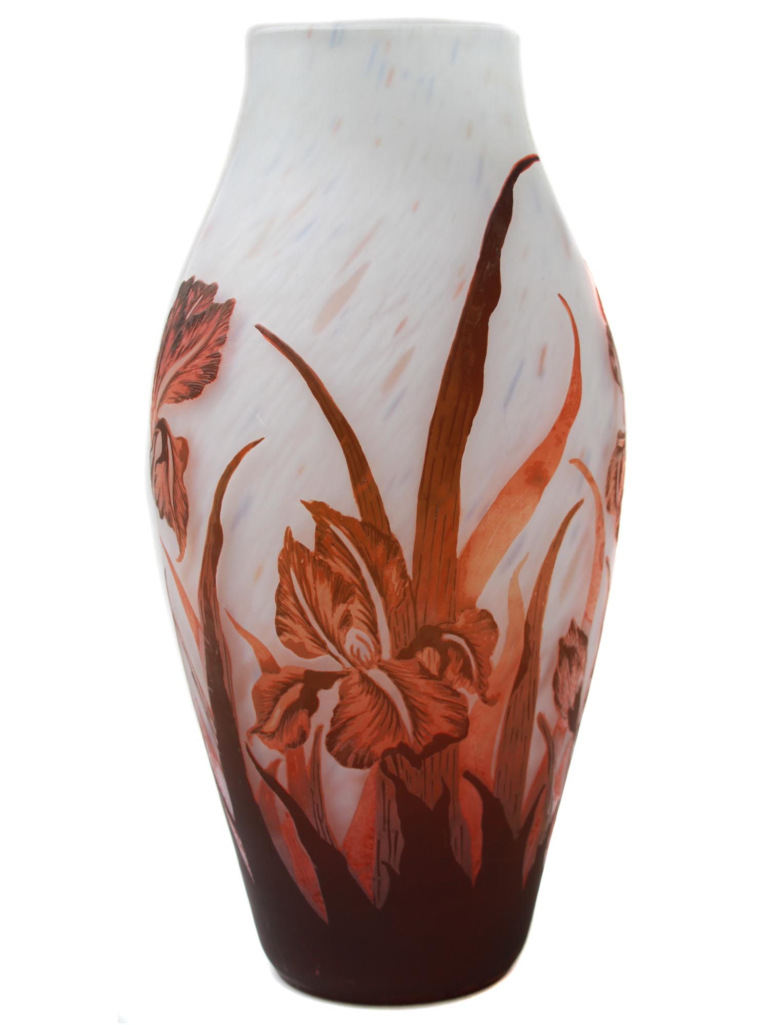 A VINTAGE AFTER DAUM NANCY CAMEO GLASS VASE PIC-2