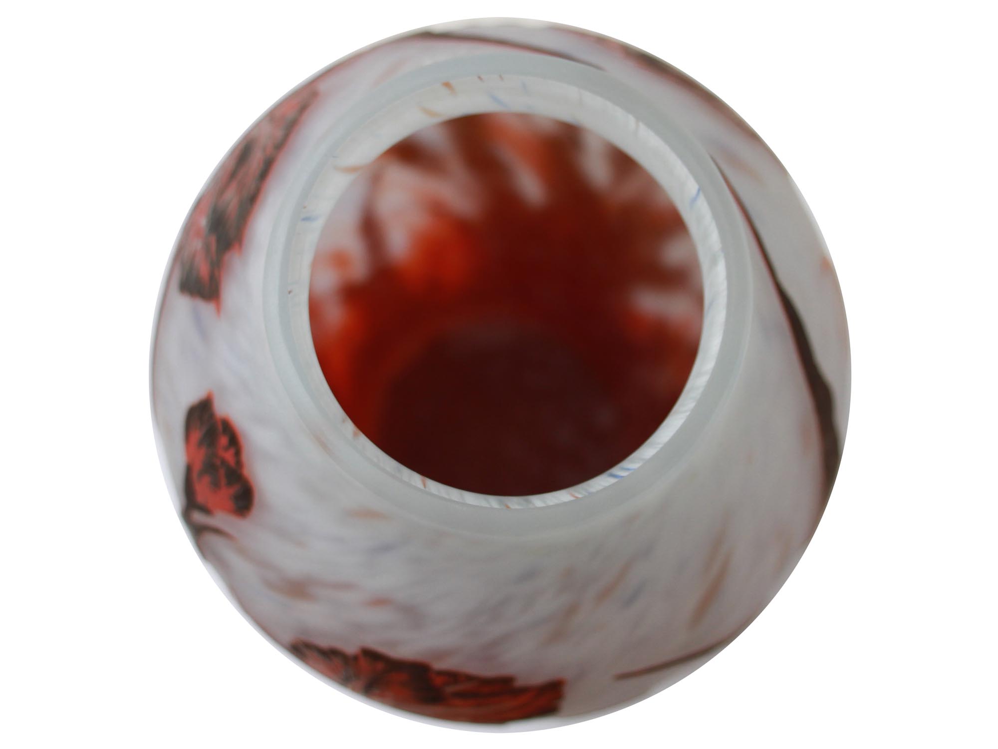 A VINTAGE AFTER DAUM NANCY CAMEO GLASS VASE PIC-4