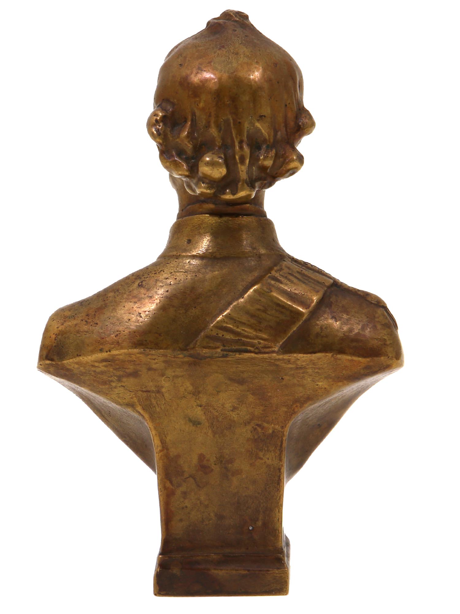 VINTAGE BRONZE BUST OF RUSSIAN COMMANDER SUVOROV PIC-1